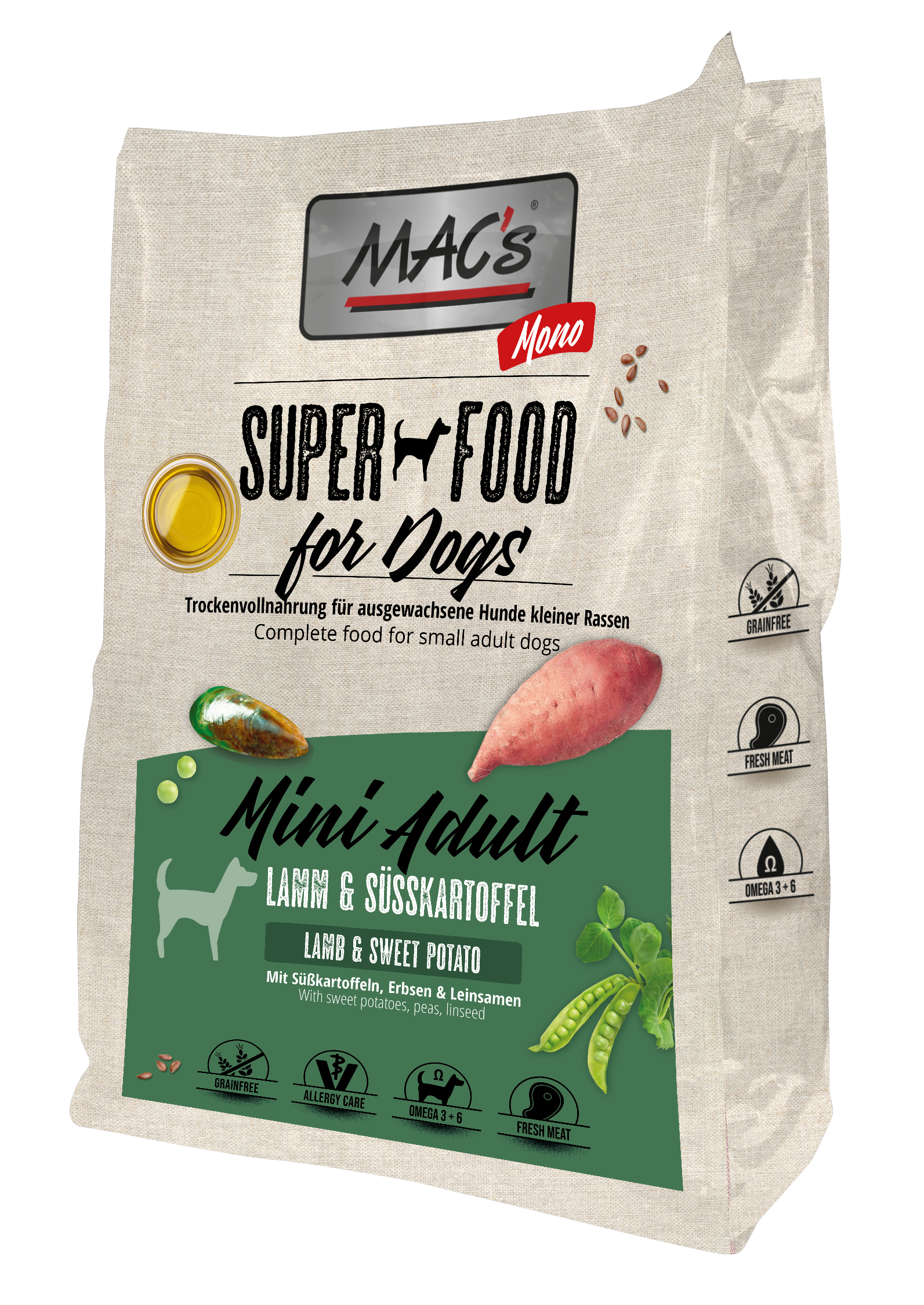 MAC's DOG Mono Mini Adult Lamm 3kg