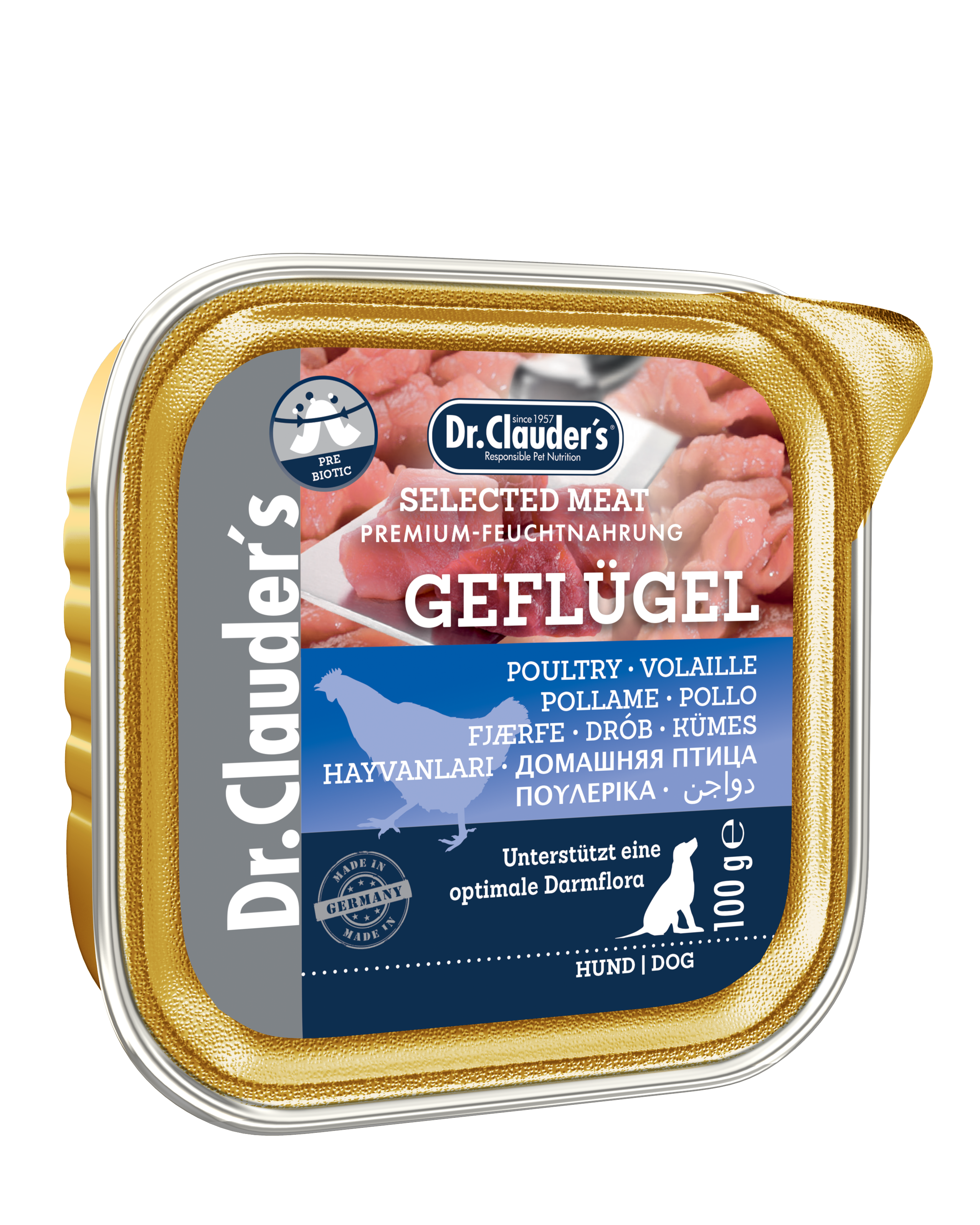 Dr. Clauders Selected Meat Schälchen Geflügel 100g