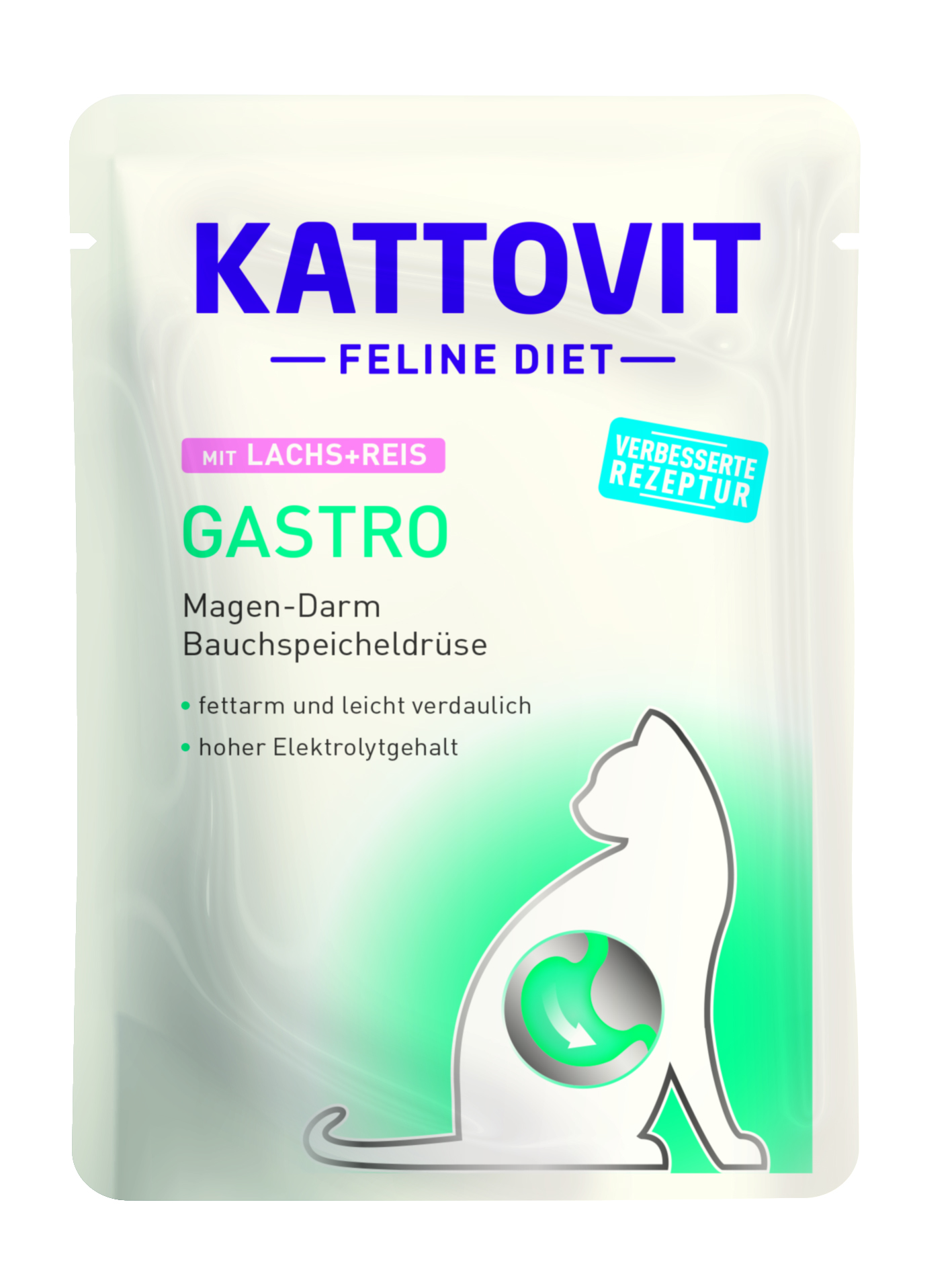Kattovit Feline Diet Gastro Lachs + Reis 85g