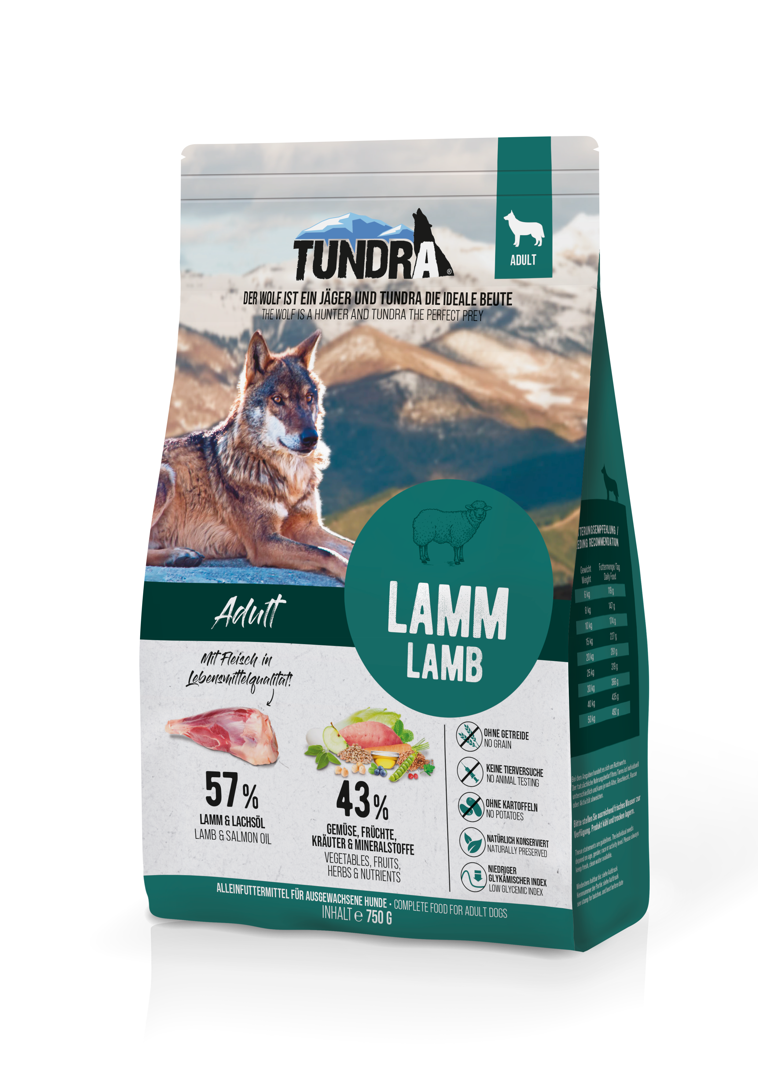 Tundra Dog Lamm 750g
