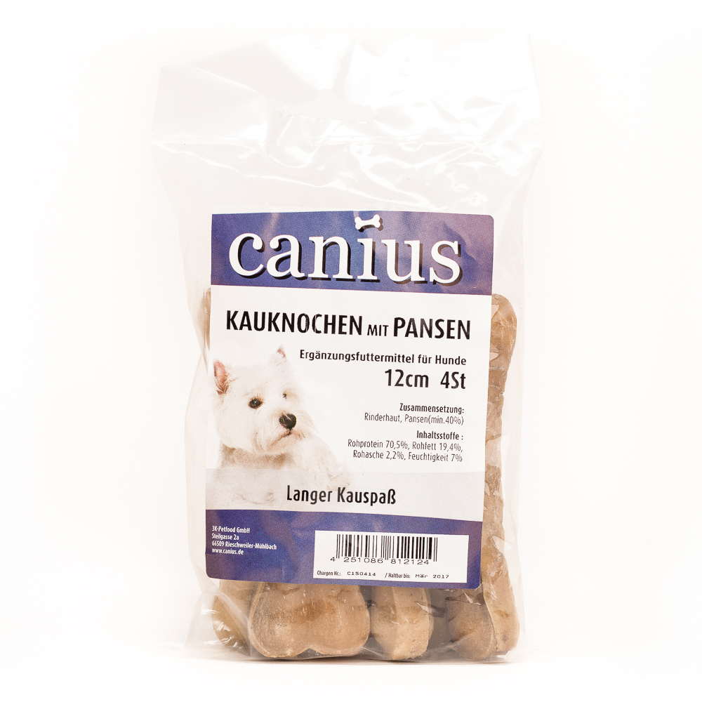 Canius Kauknochen Pansen 12cm 4St