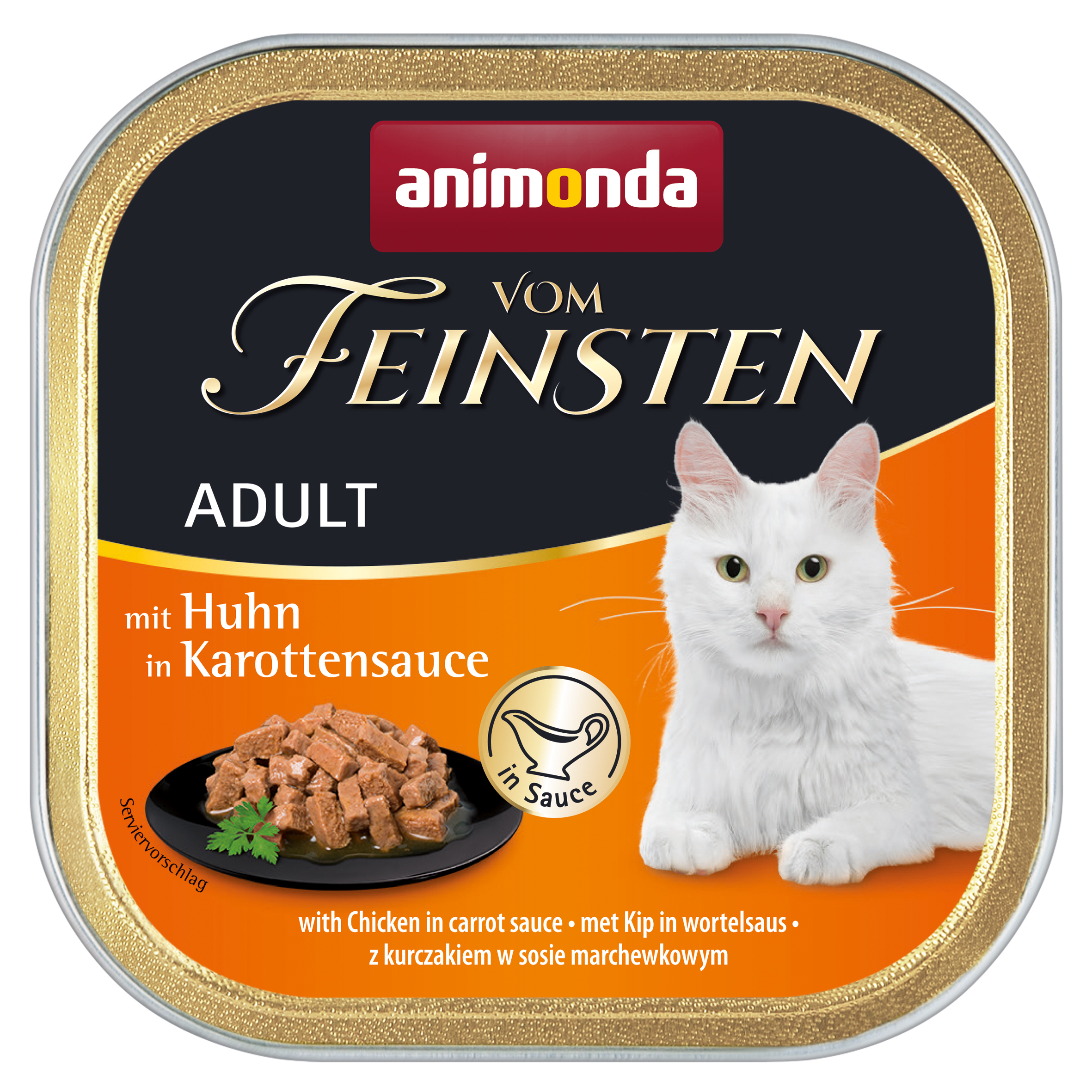 Animonda Cat Vom Feinsten mit Huhn in Karottensauce 100g