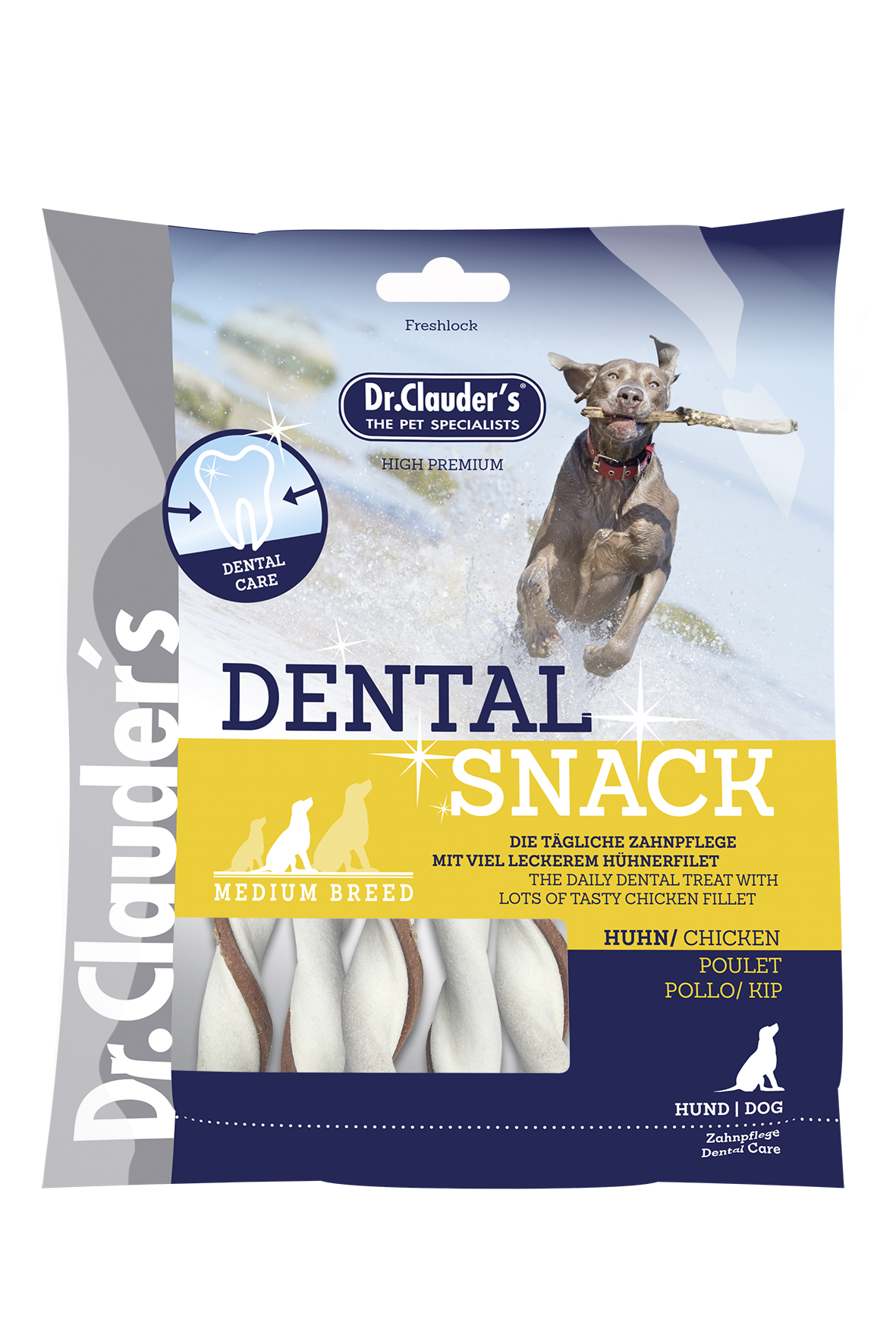 Dr.Clauder´s Dental Snack Huhn - Medium Breed 170g
