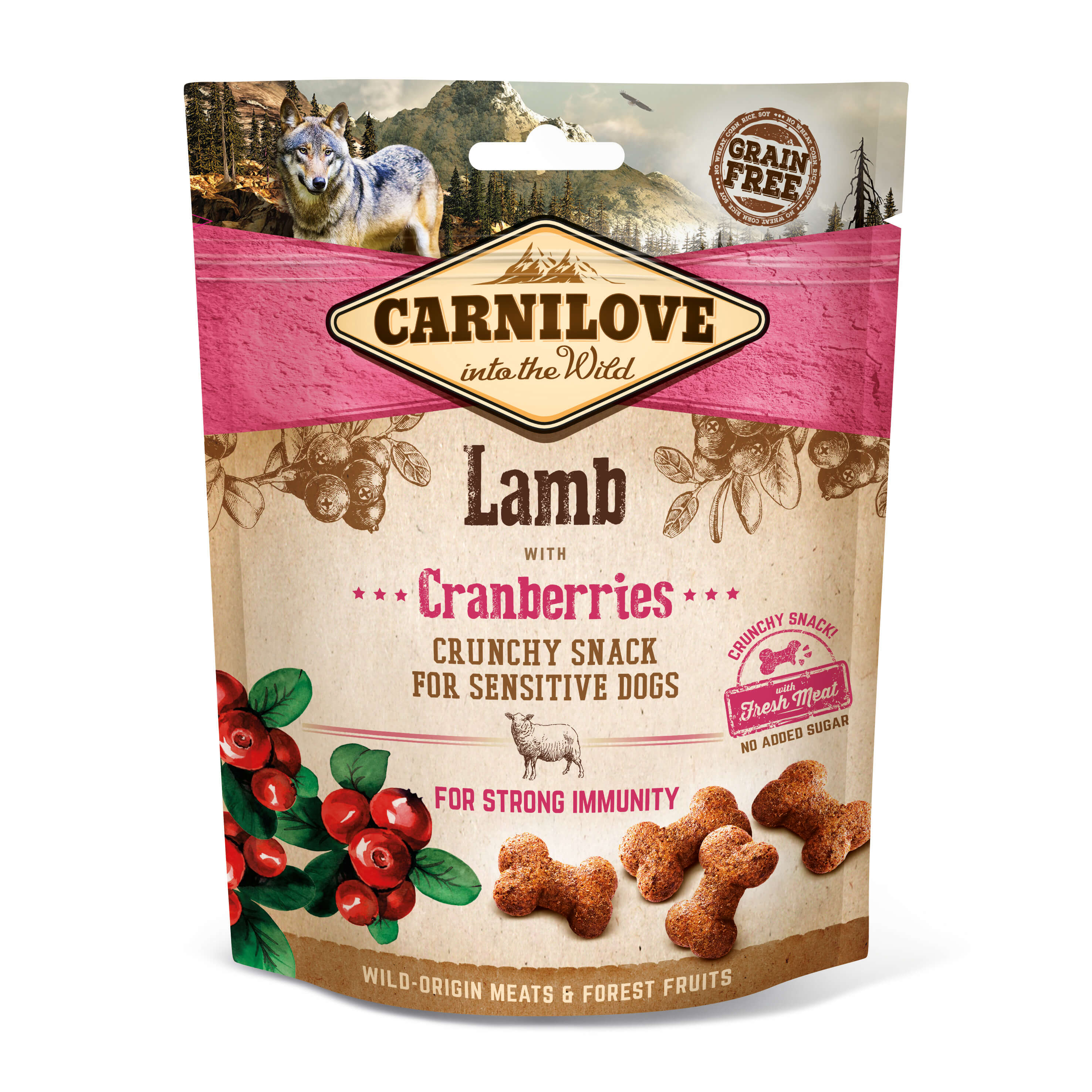 Carnilove Dog Crunchy Snack - Lamb/Cranberries 200g