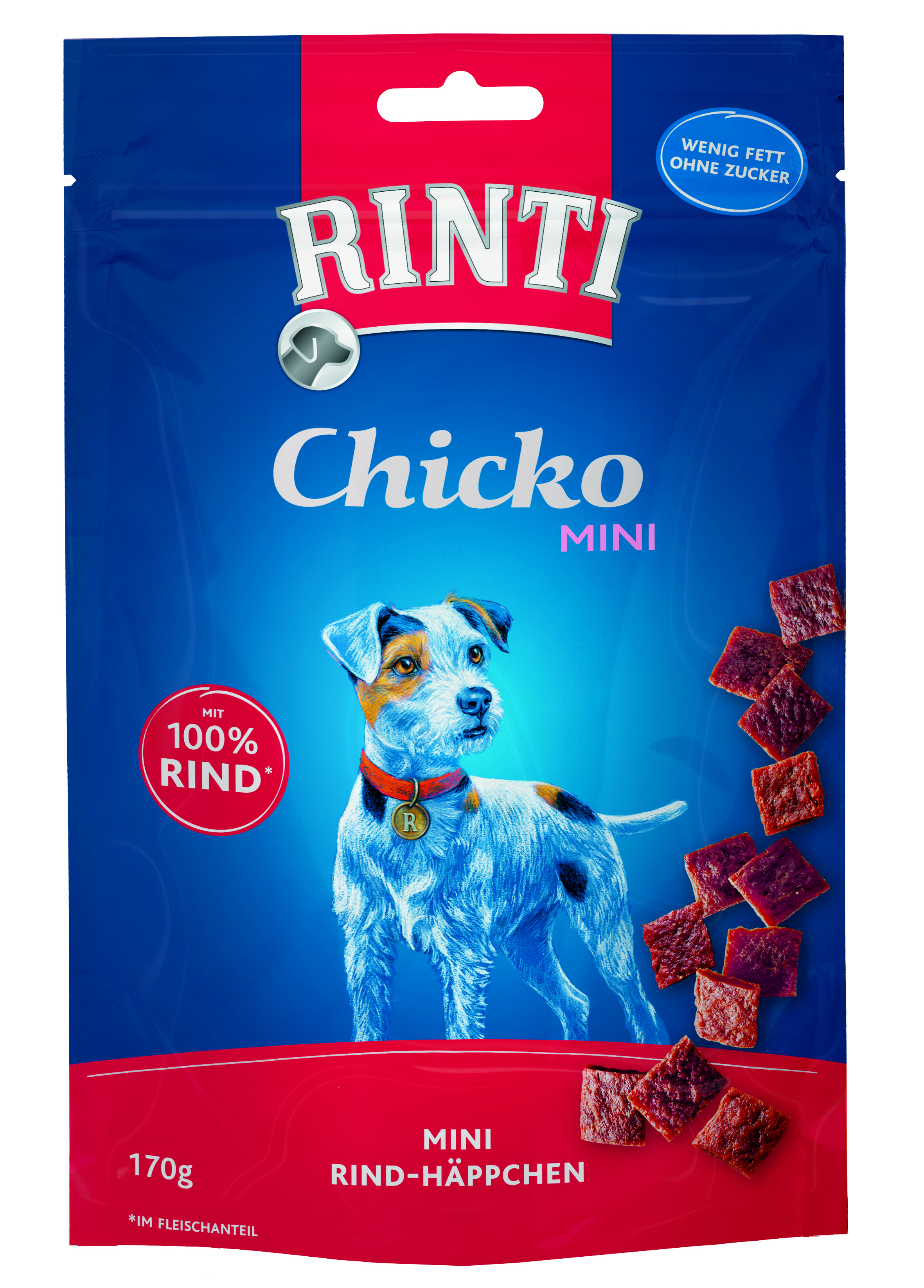 Rinti Chicko Mini - Kleine Stückchen aus Rind  im Vorratspack