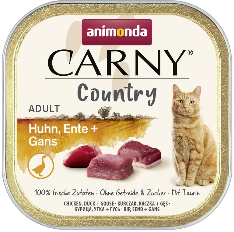 Animonda Cat Schale Carny Country Adult Huhn, Ente + Gans