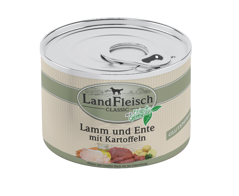 LandFleisch Classic Lamm & Ente & Kartoffeln 195g