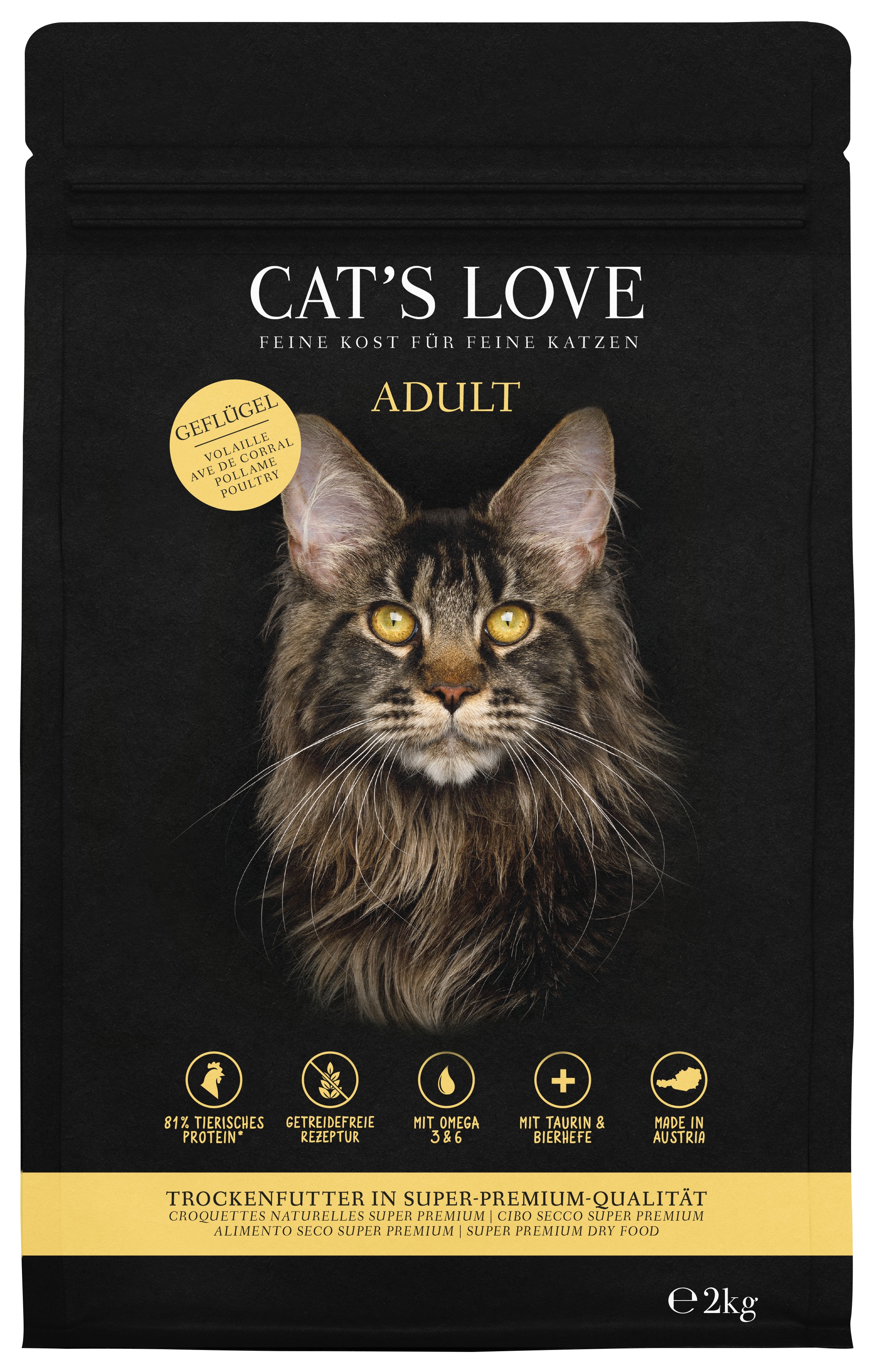 CAT'S LOVE TROCKEN ADULT Geflügel 2kg