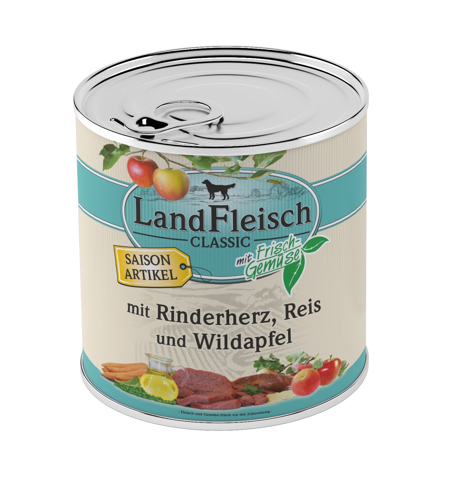 Landfleisch Herz-Wildapfel 800g