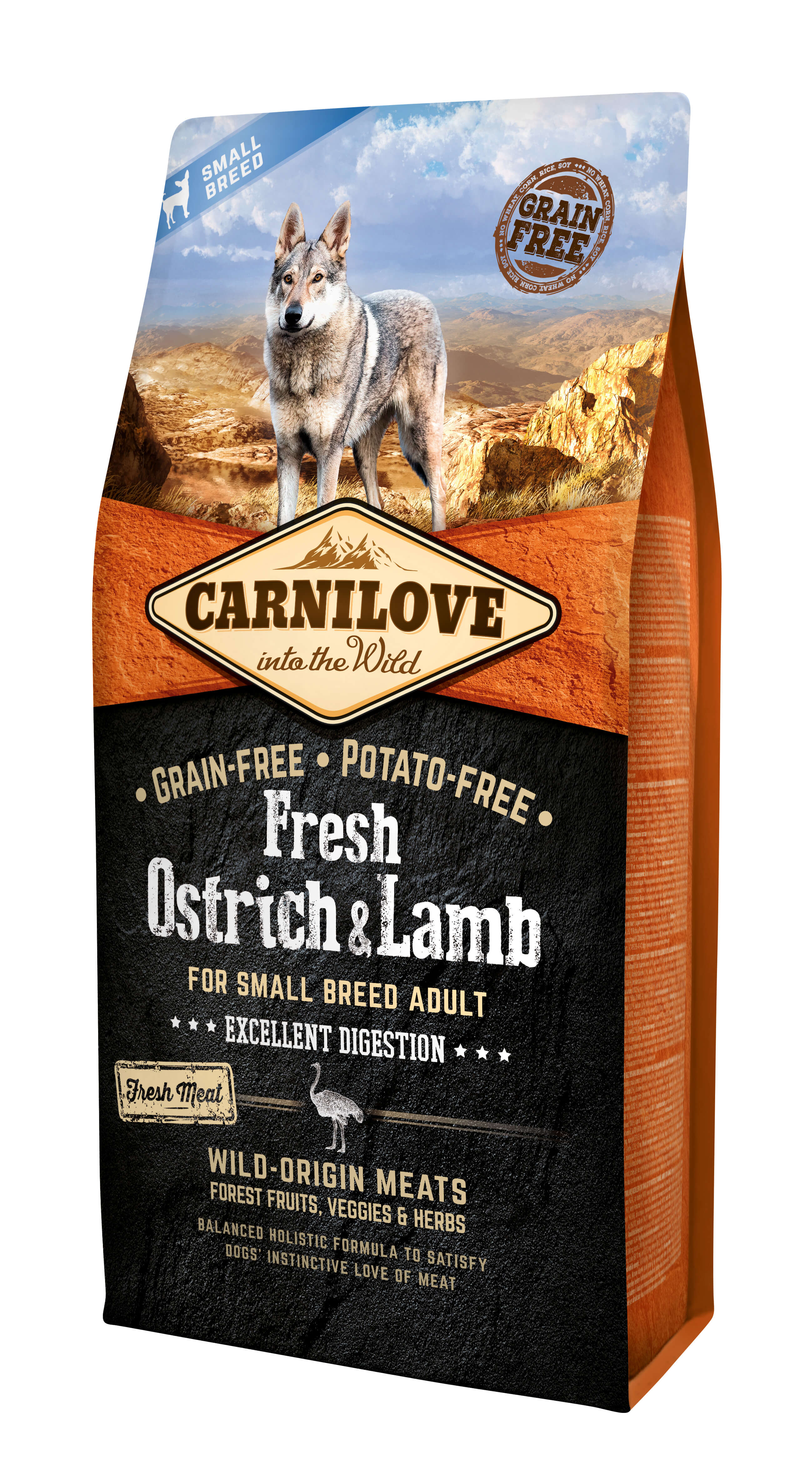 Carnilove Dog Adult Fresh SB - Ostrich & Lamb 6kg