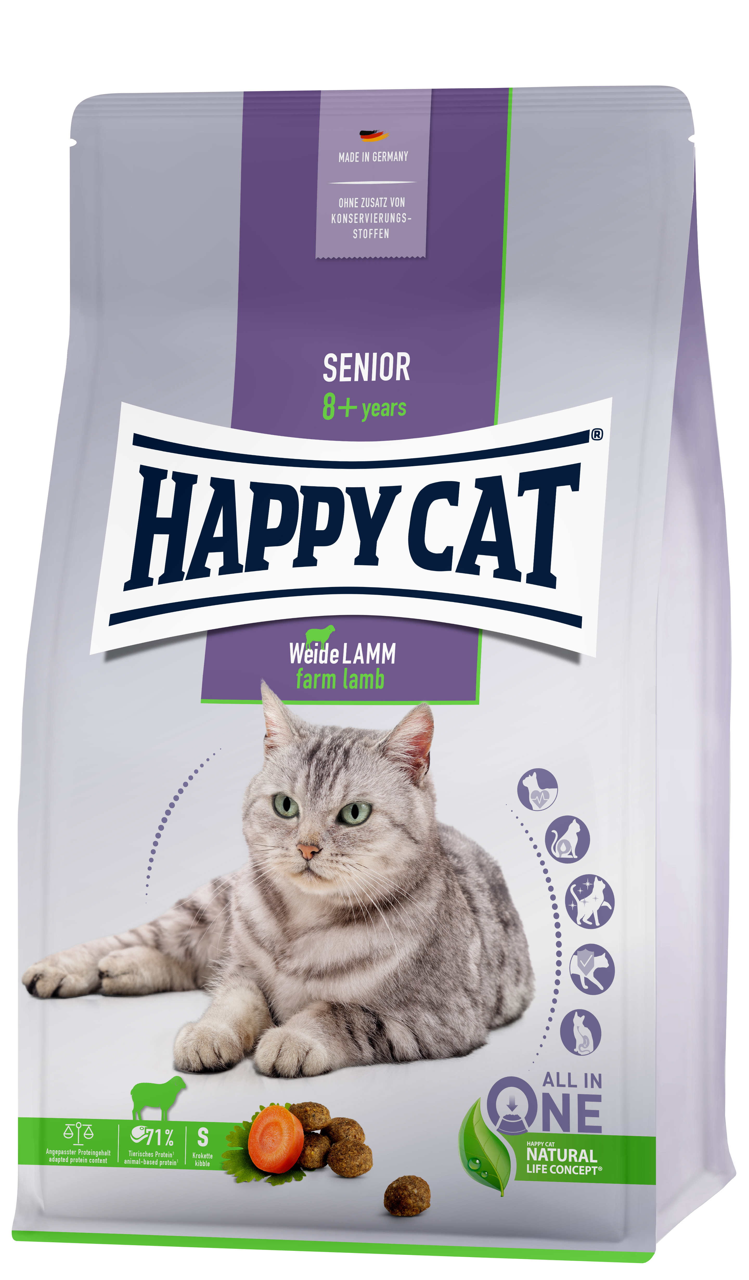 Happy Cat Senior Weide Lamm 1,3 kg