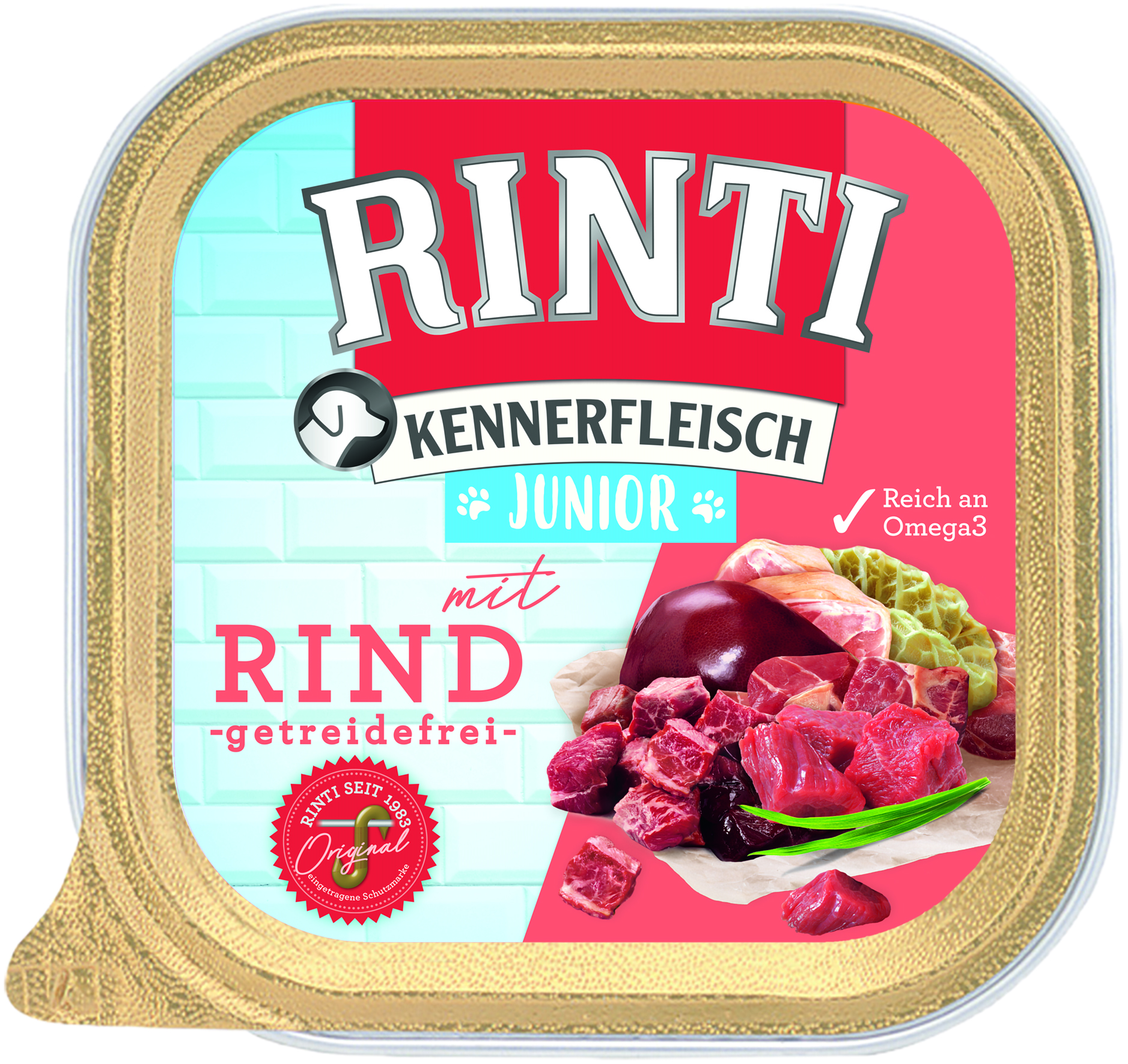 Rinti Kennerfleisch Plus Junior mit Rind 300g