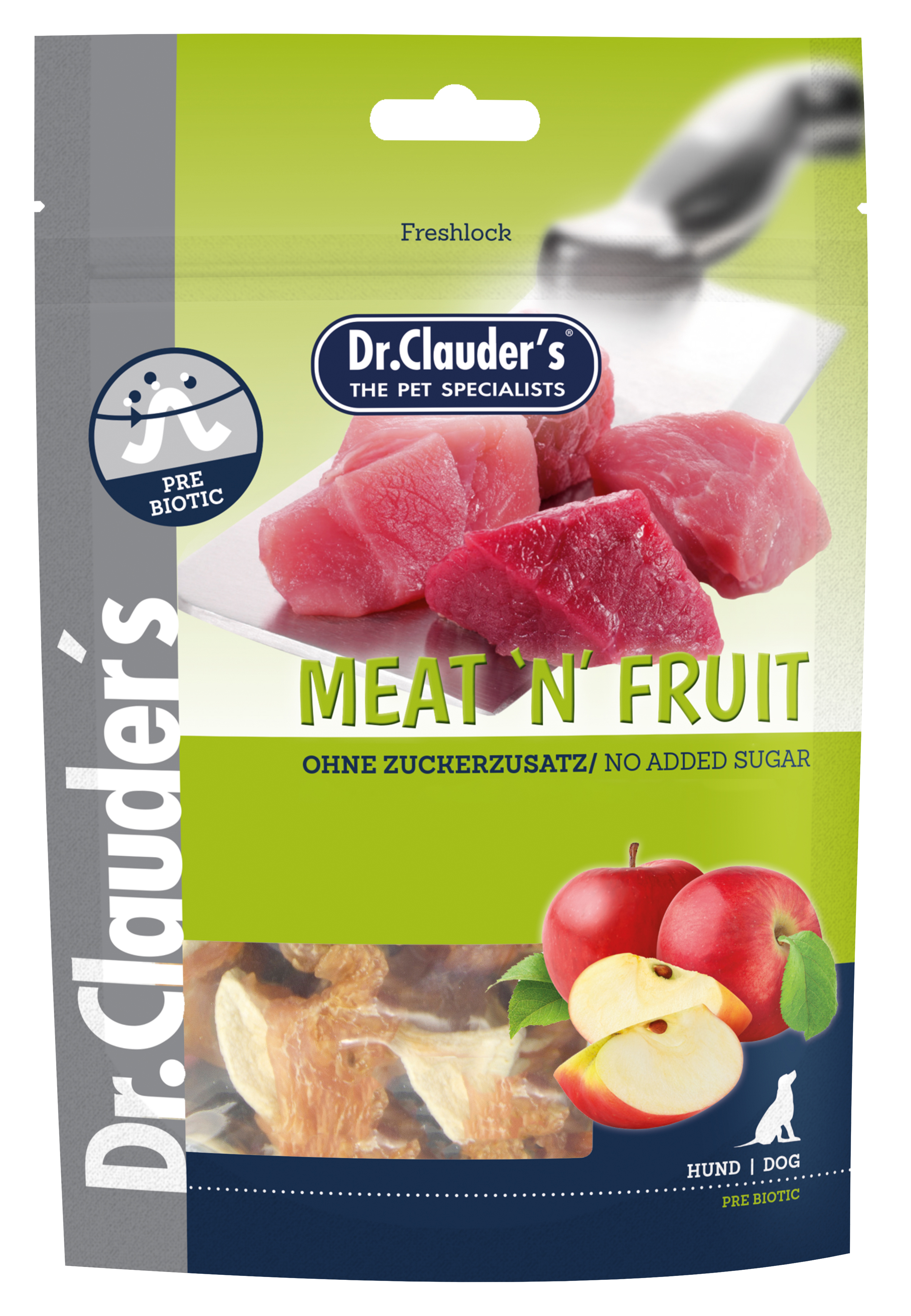 Dr. Clauders Meat'n'Fruit Apfel & Hühnchen Snack 80g