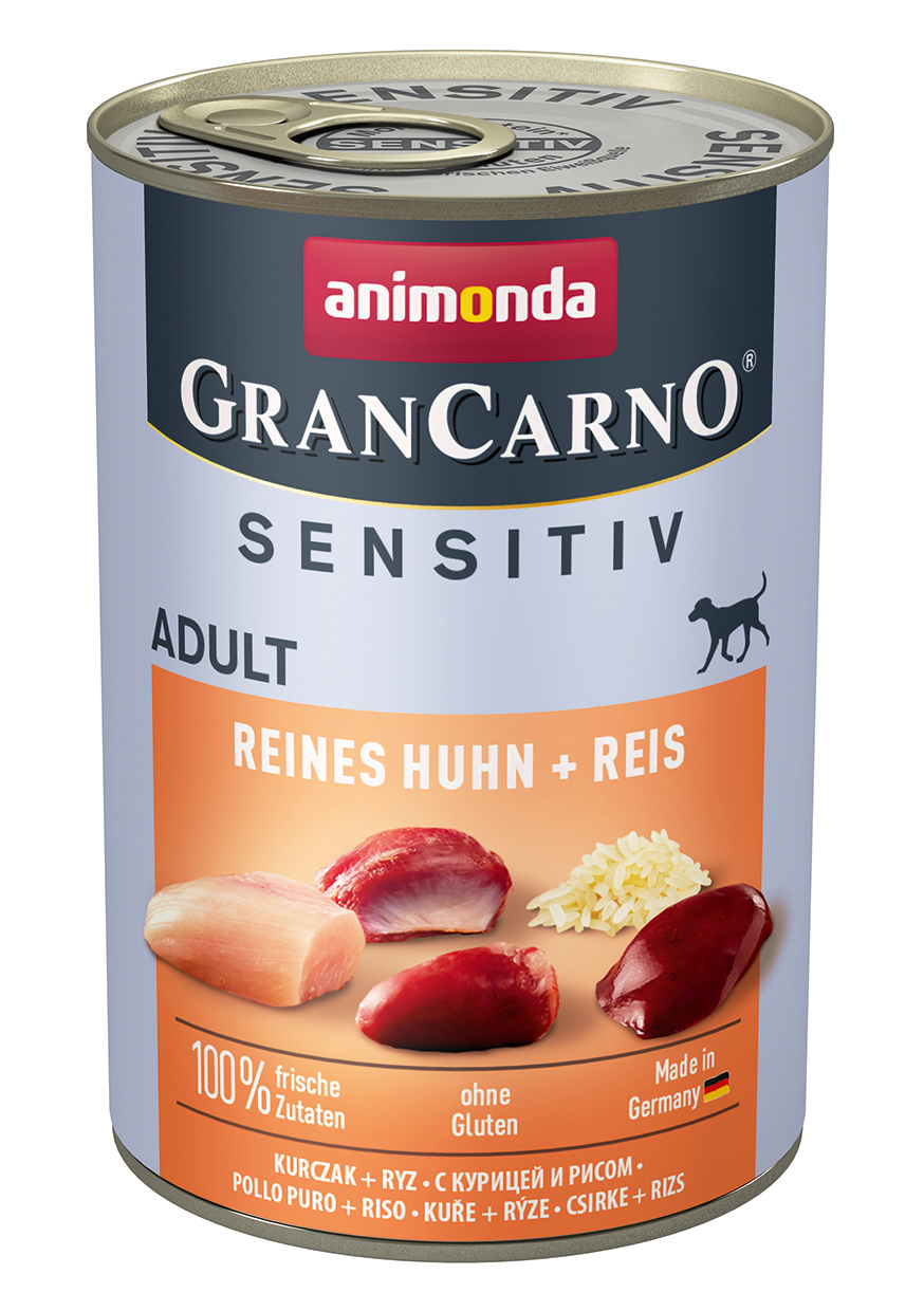 Animonda GranCarno Adult Sensitive Reines Huhn + Reis 400