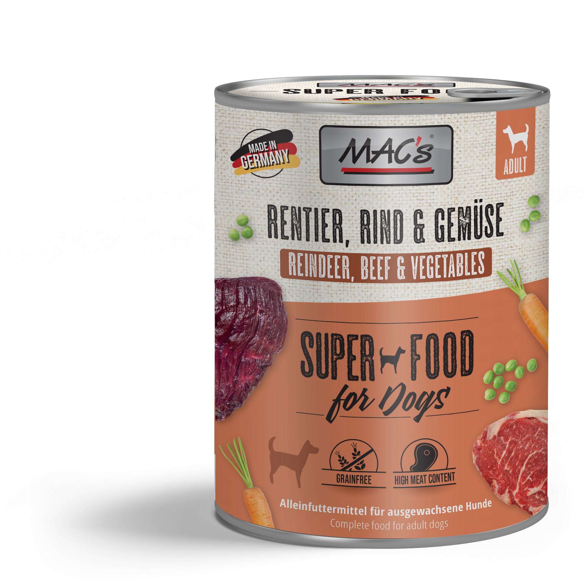 MAC's DOG Rentier, Rind & Gemüse 800g