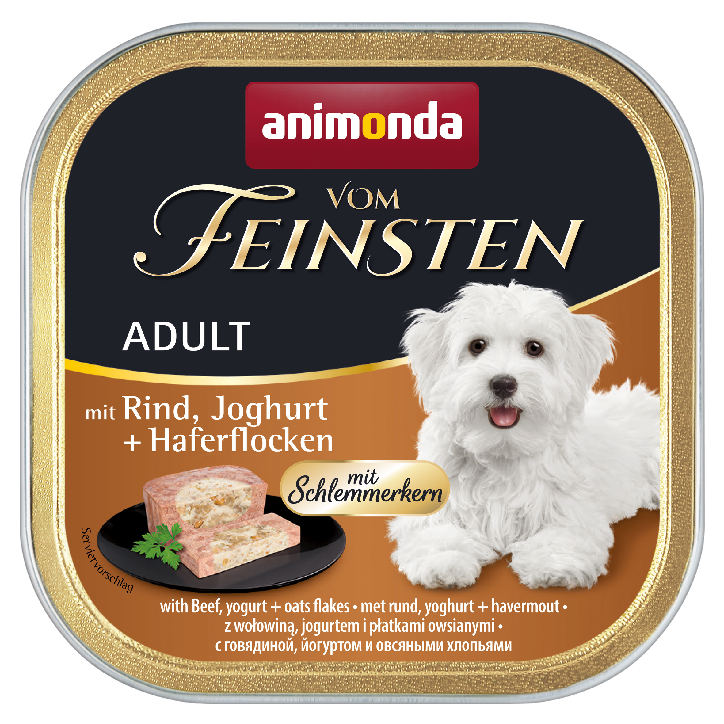 Animonda Dog Vom Feinsten Schlemmerkern mit Rind, Joghurt & Haferflocken 150g