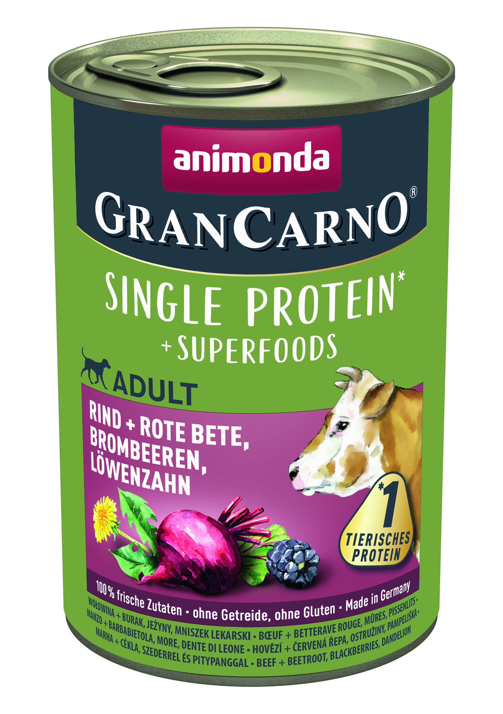 Animonda Dog Dose GranCarno Adult Superfood Rind+Rote Bee