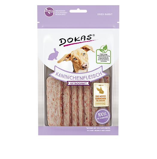 Dokas Hunde Snack Kaninchenfleisch getrocknet 70 g