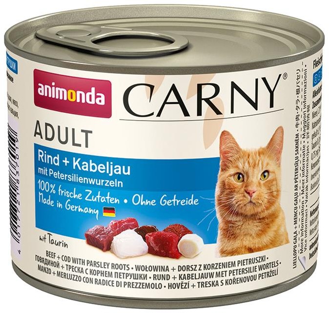 Animonda Cat  Carny Adult Rind & Kabeljau & Petersilienwurzel 200g