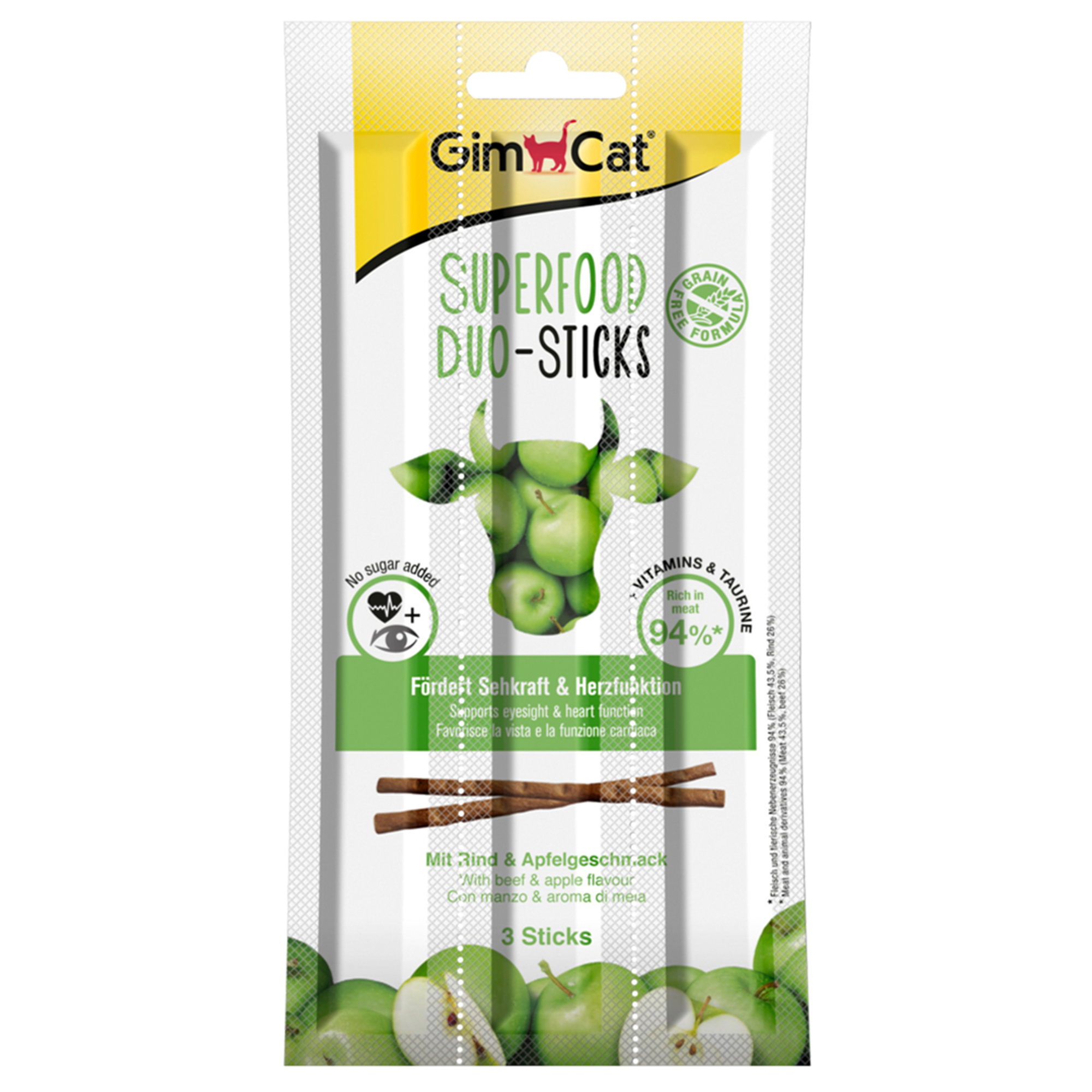 GimCat Sticks Rind & Apfel 3Stück