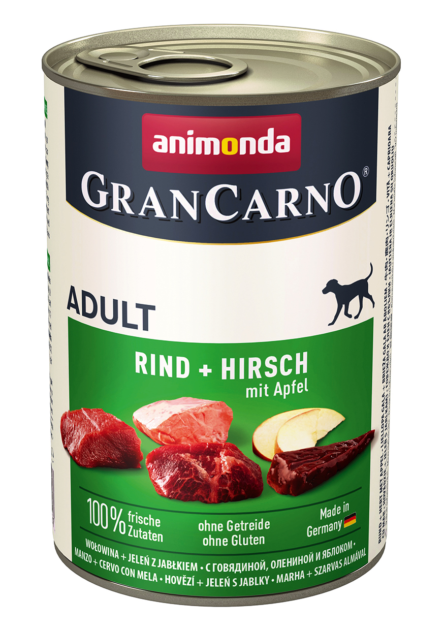 Animonda Dog  GranCarno Adult Hirsch  & Apfel 400g