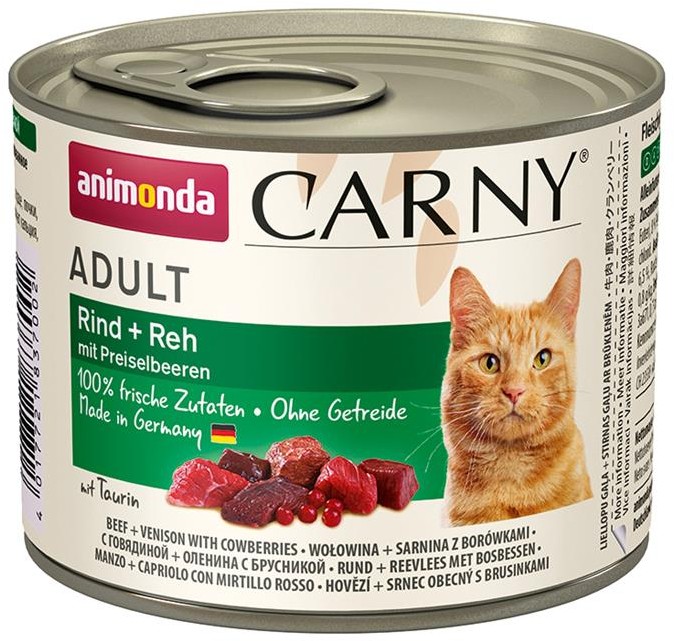 Animonda Cat  Carny Adult Rind & Reh & Preiselbeeren 200g