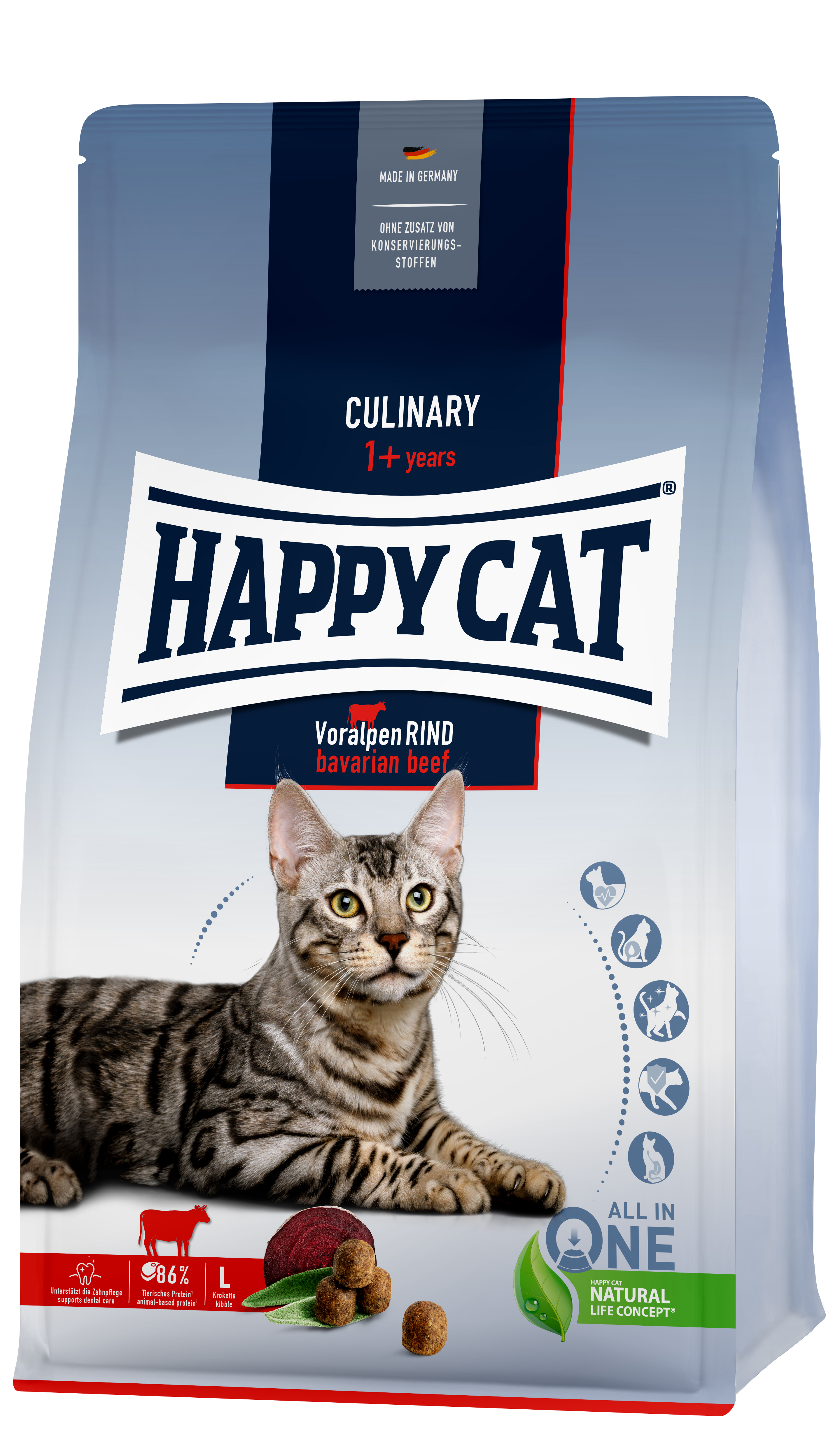 Happy Cat Culinary Adult Voralpen Rind 1,3 kg