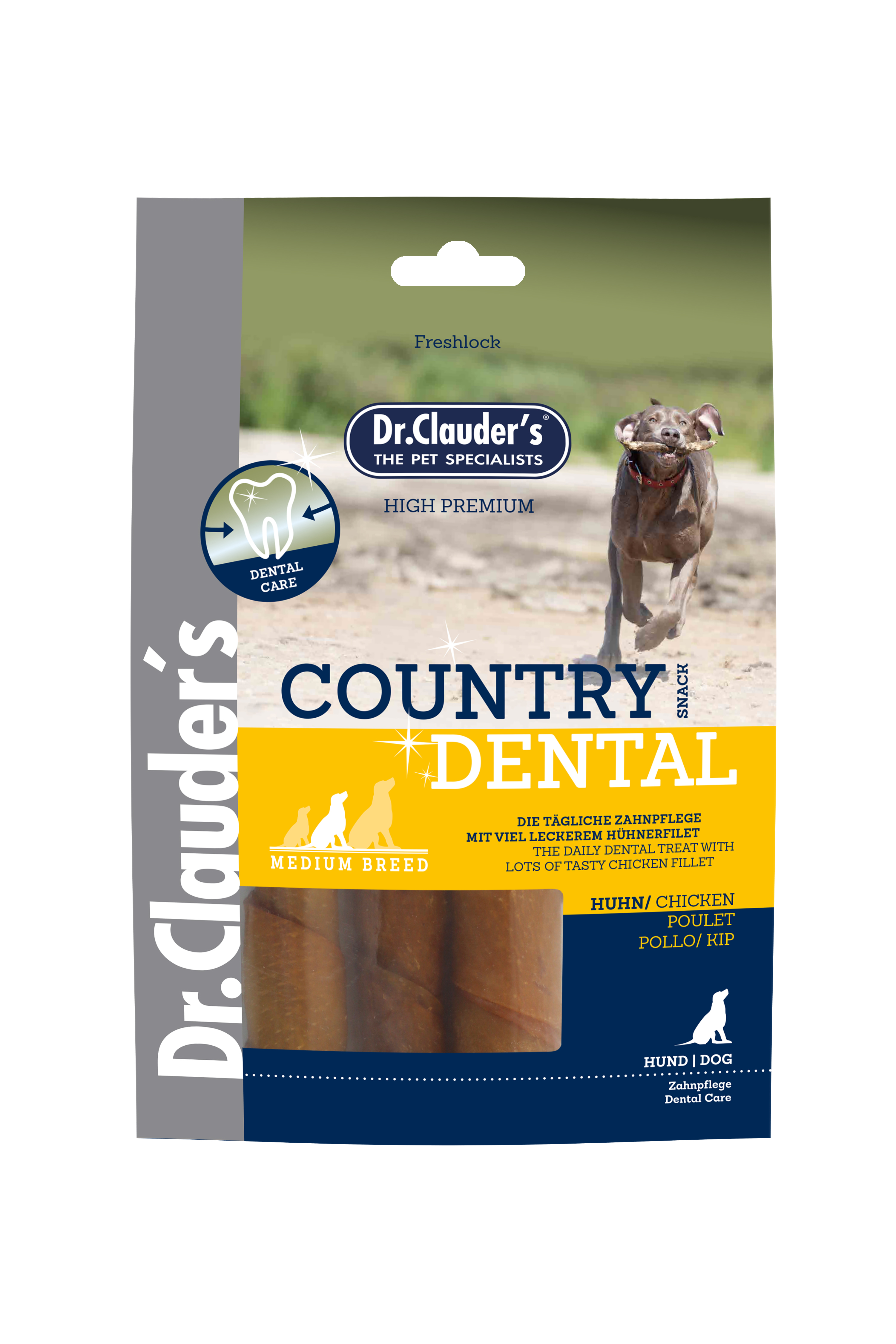 Dr.Clauder´s Country Dental Snack Huhn - Medium Breed 120g