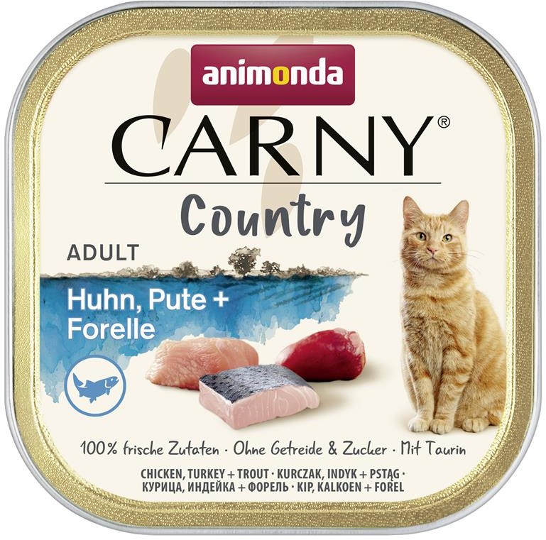Animonda Cat Schale Carny Country Adult Huhn, Pute + Fore