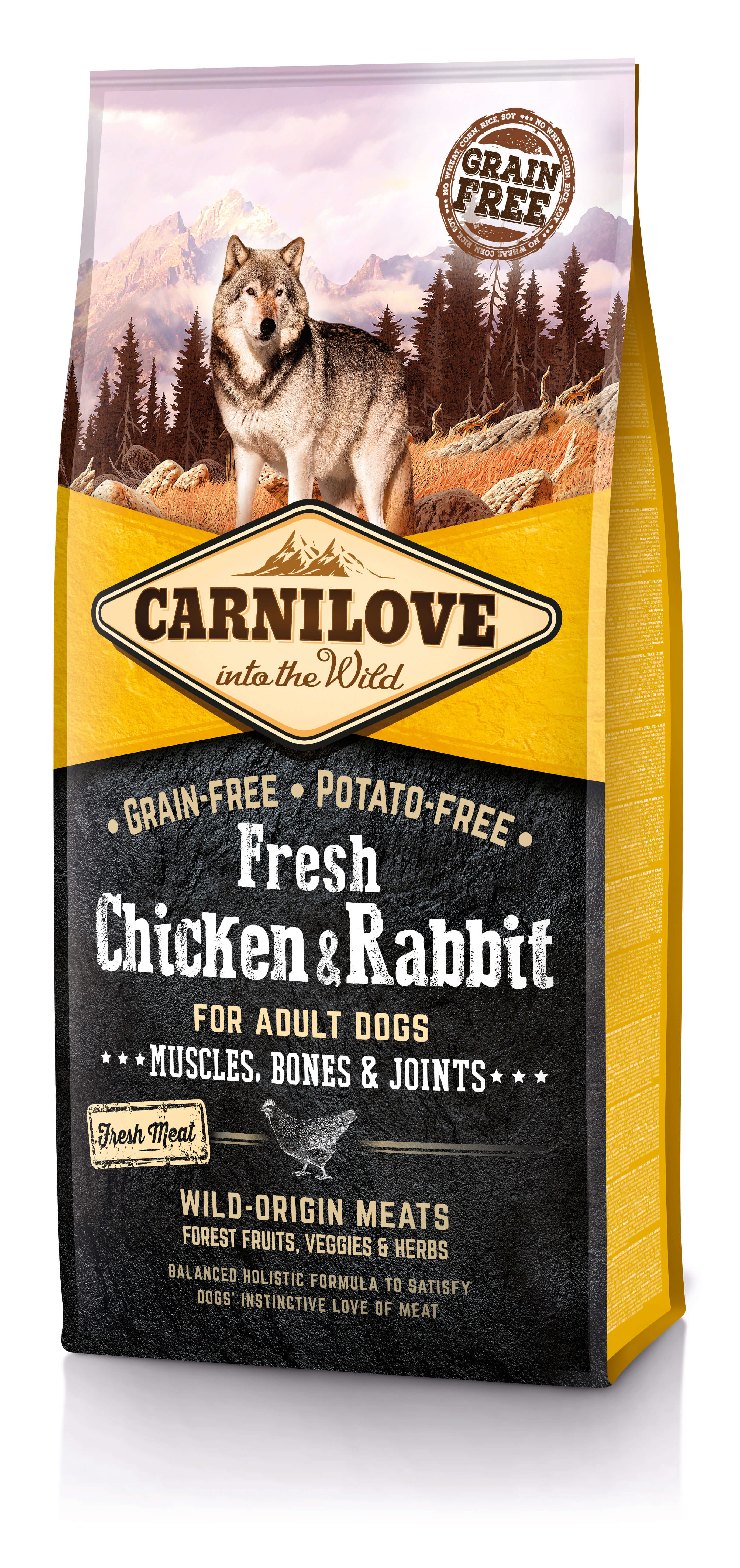 Carnilove Dog Adult Fresh - Chicken & Rabbit 12kg