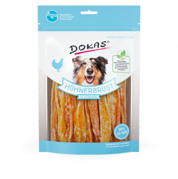 Dokas Hunde Snack Hühnerbrust in Streifen 250 g