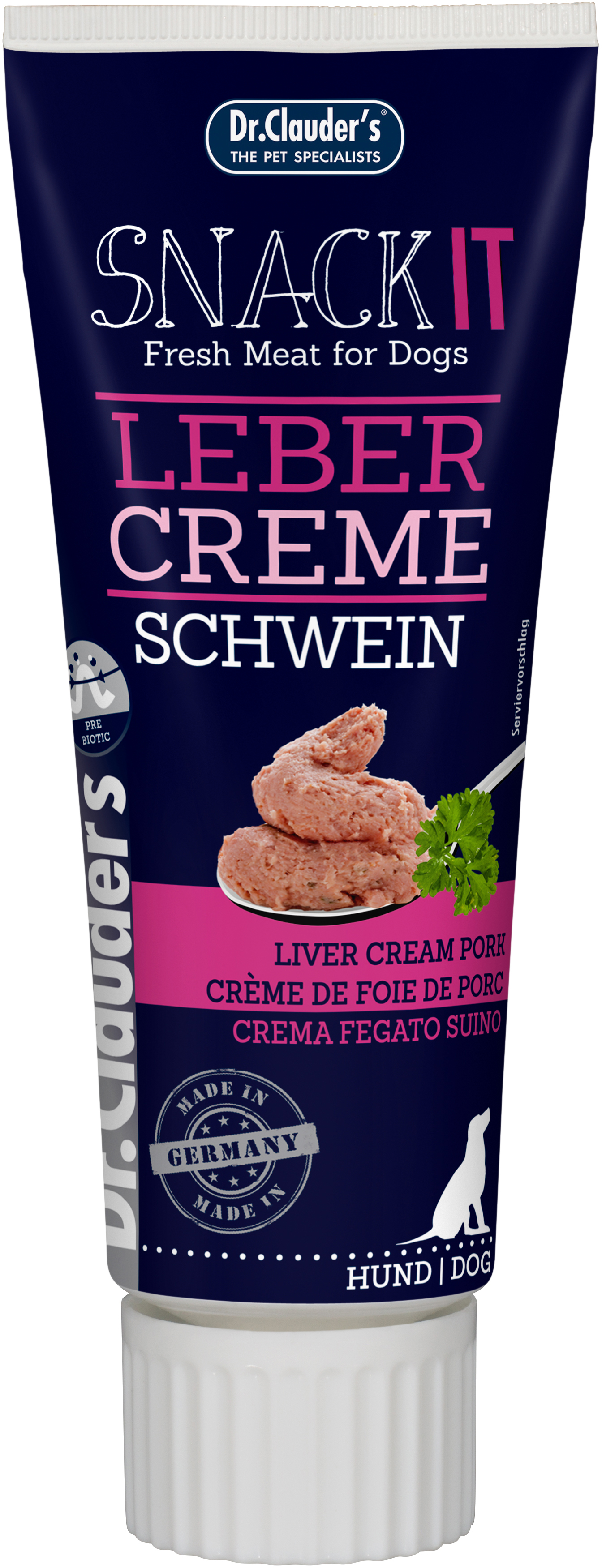 Dr.Clauder's Snack IT Leber Creme Schwein 75g