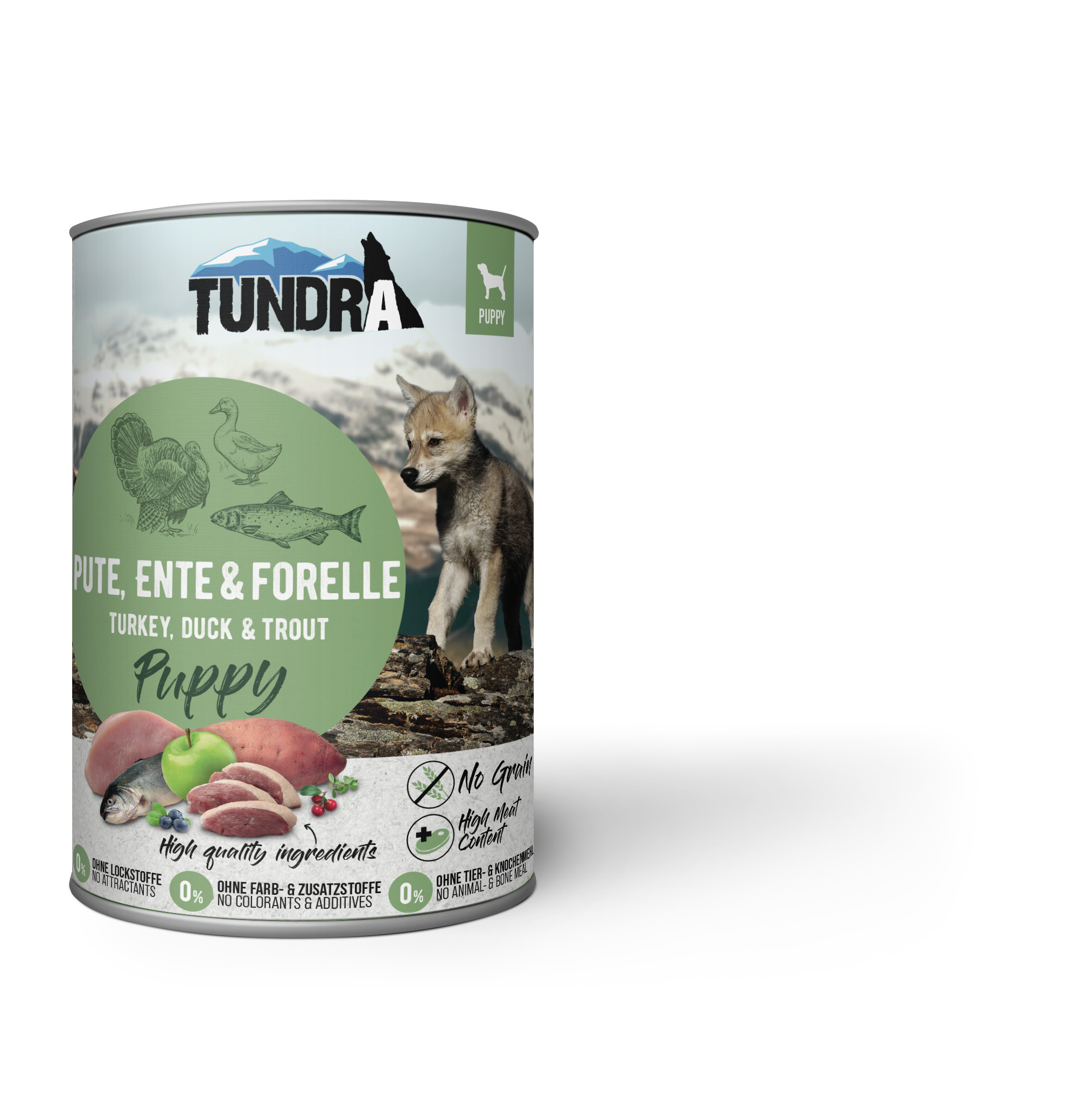 Tundra Dog Puppy Pute, Ente & Forelle 400g