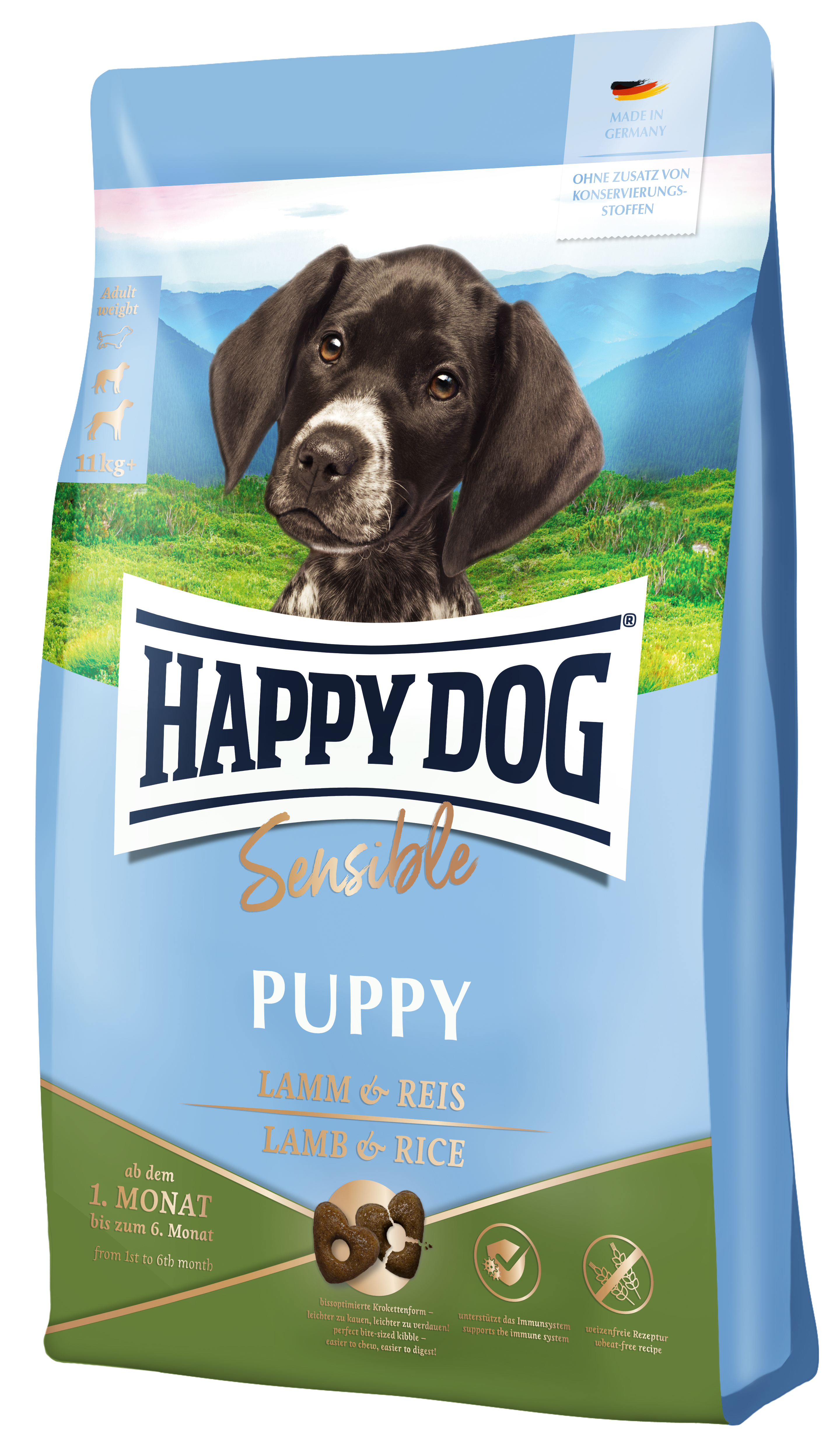 Happy Dog Sensible Puppy Lamm & Reis 4 kg