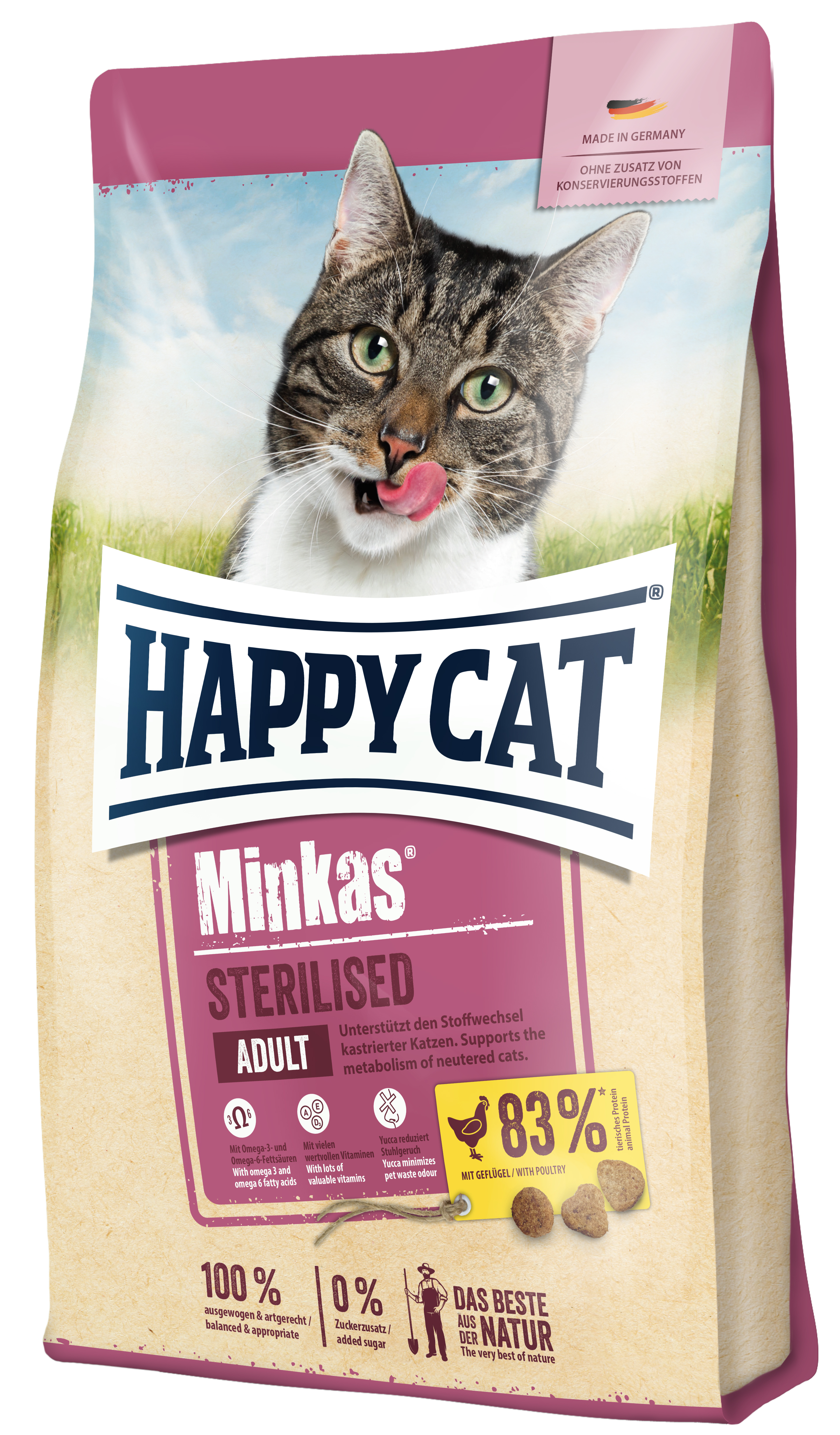 Happy Cat Minkas Sterilised Geflügel 10kg