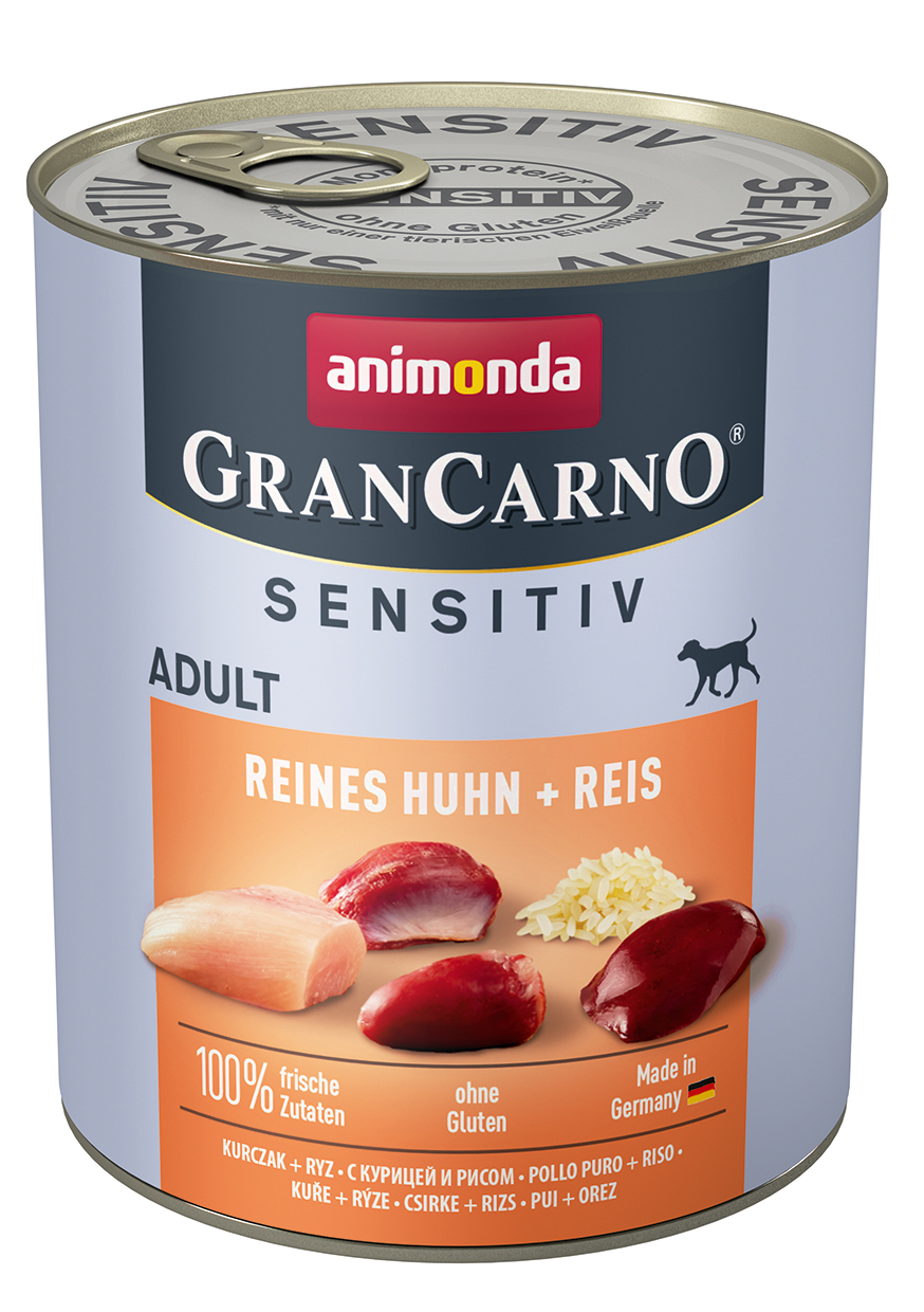 Animonda GranCarno Adult Sensitive Reines Huhn + Reis 800