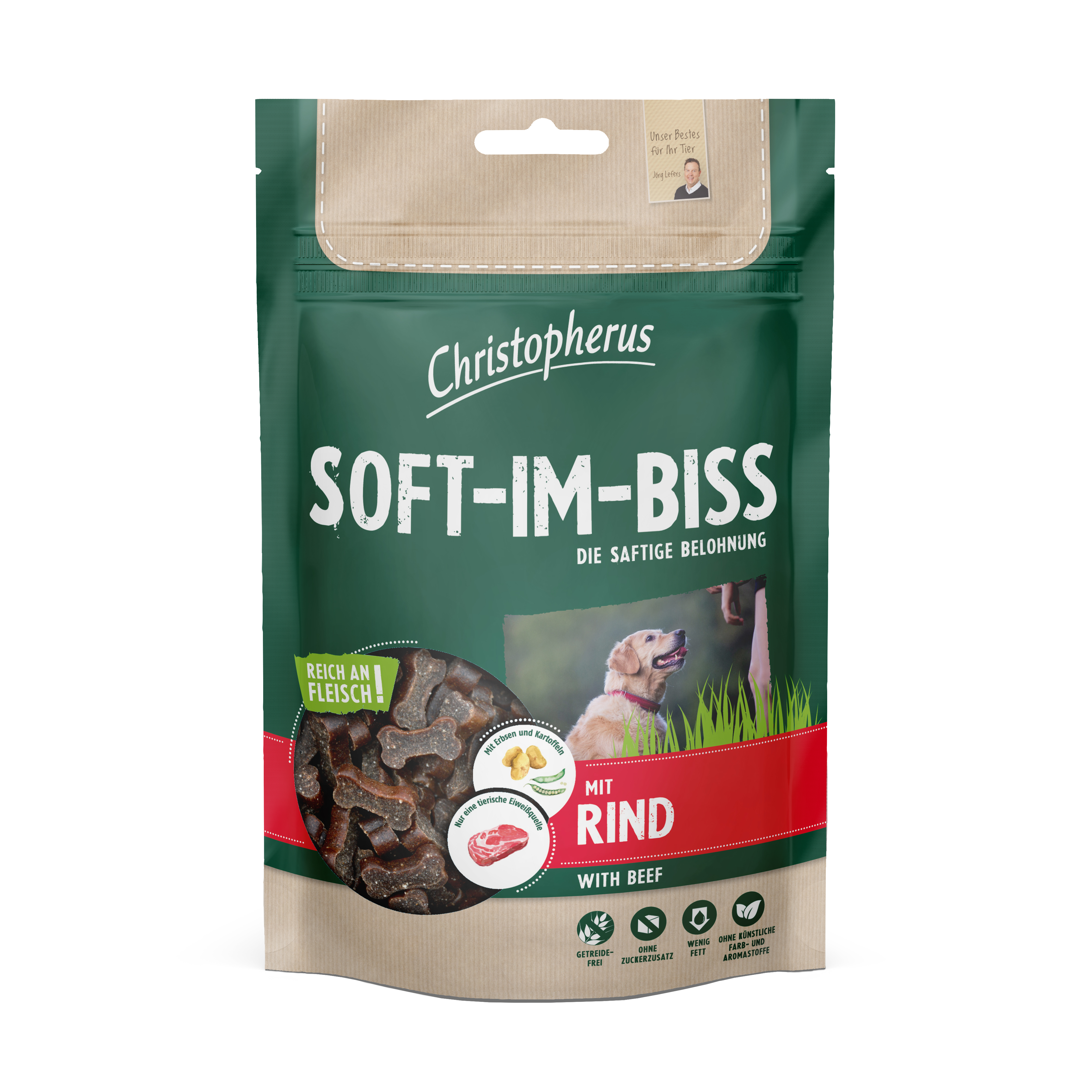 Christopherus Snacks Soft-Im-Biss mit Rind 125 g