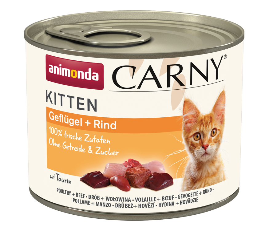 Animonda Cat Dose Carny Kitten Geflügel + Rind 200g