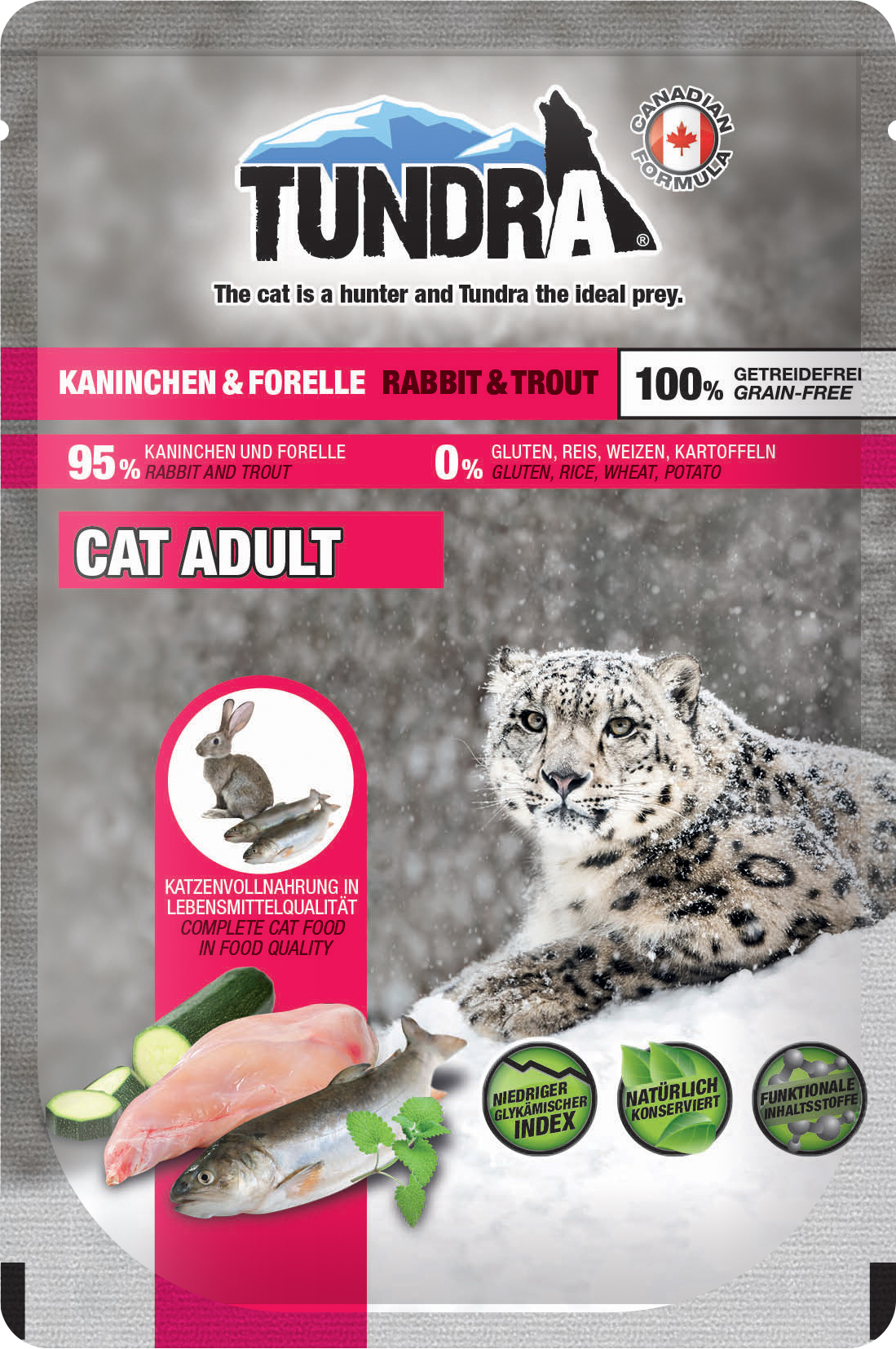 Tundra Cat Pouch Kaninchen & Forelle 85g