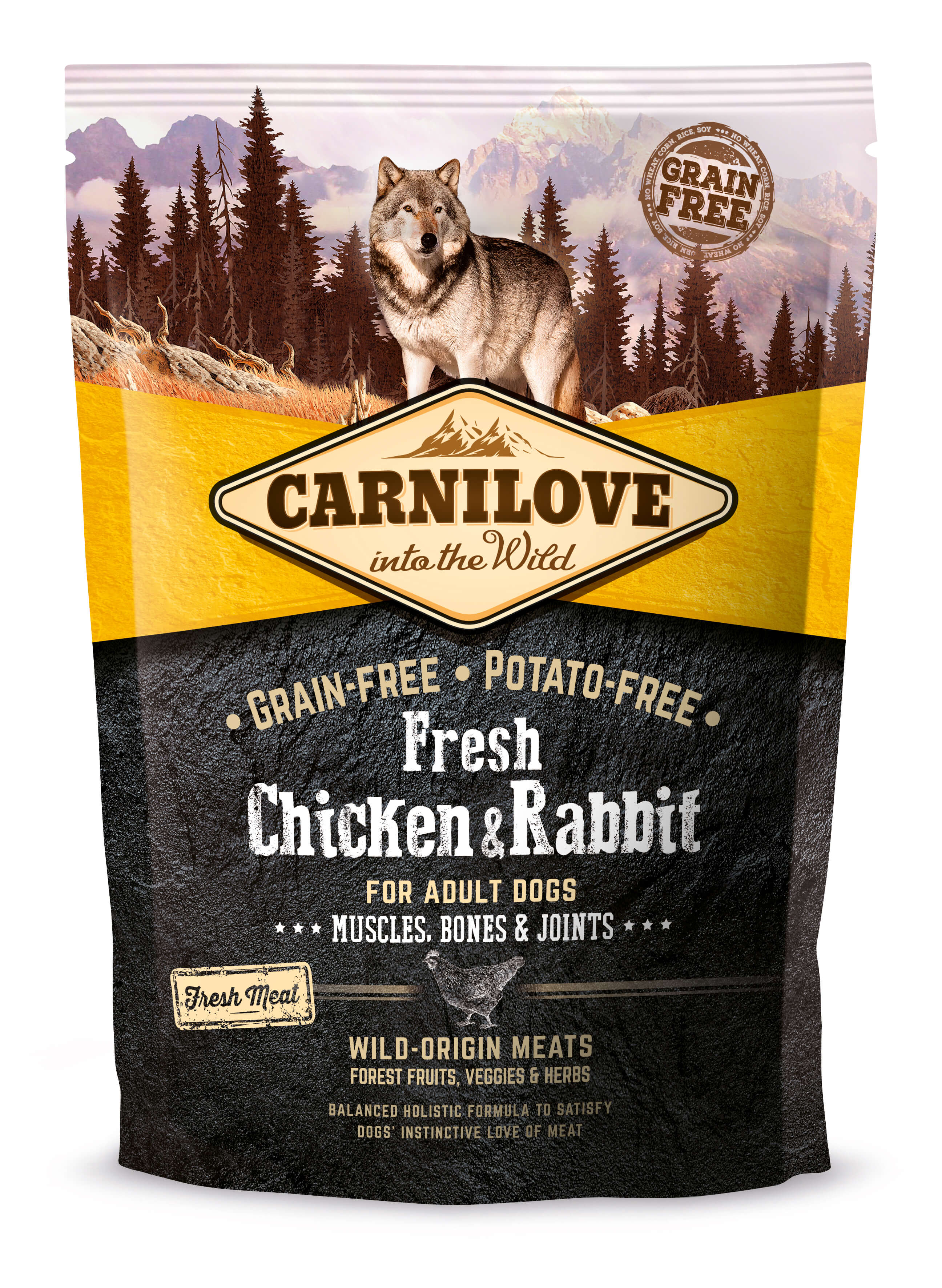 Carnilove Dog Adult Fresh - Chicken & Rabbit 1,5kg