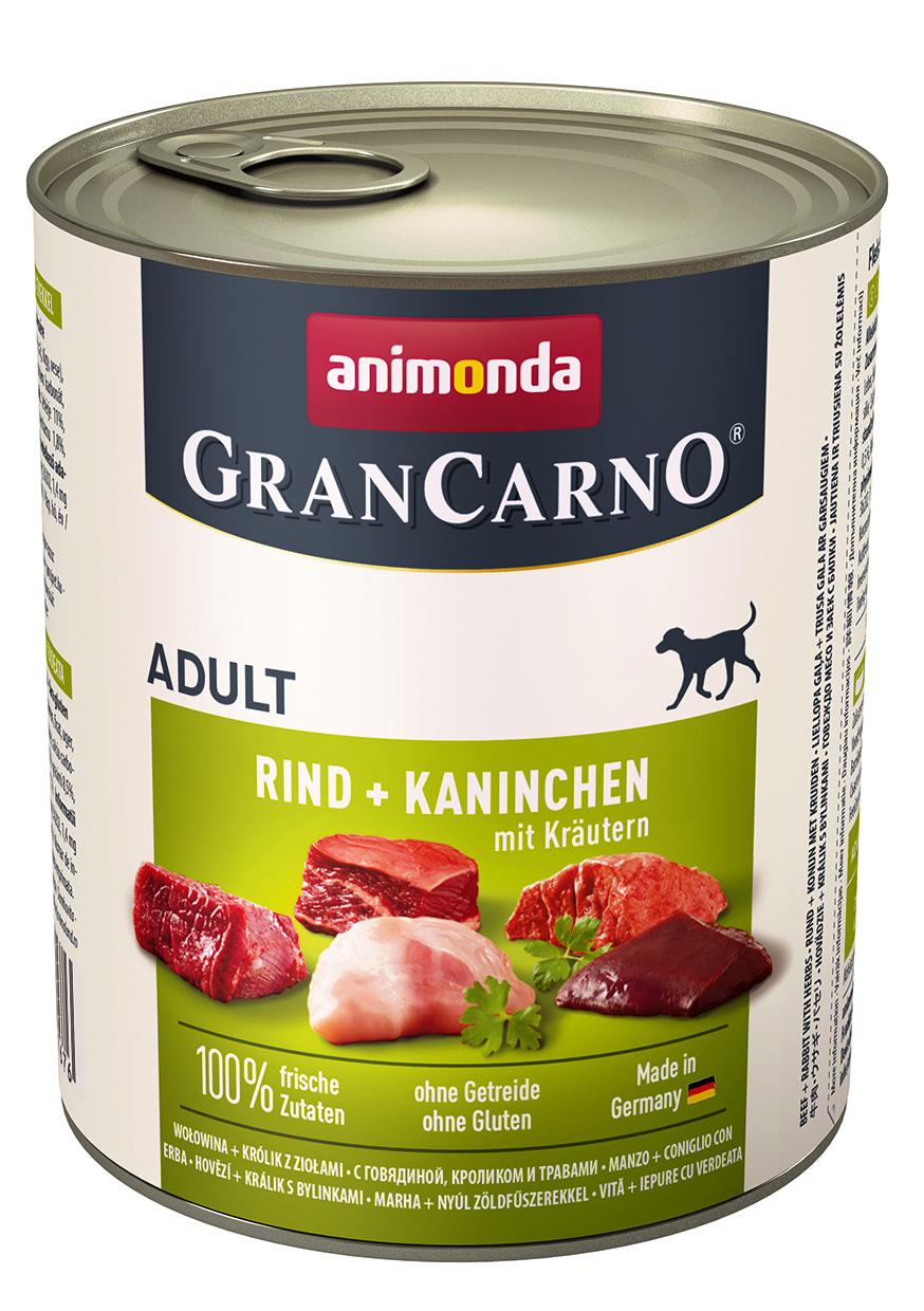 Animonda Dog  GranCarno Adult Rind, Kaninchen & Kräuter 800g