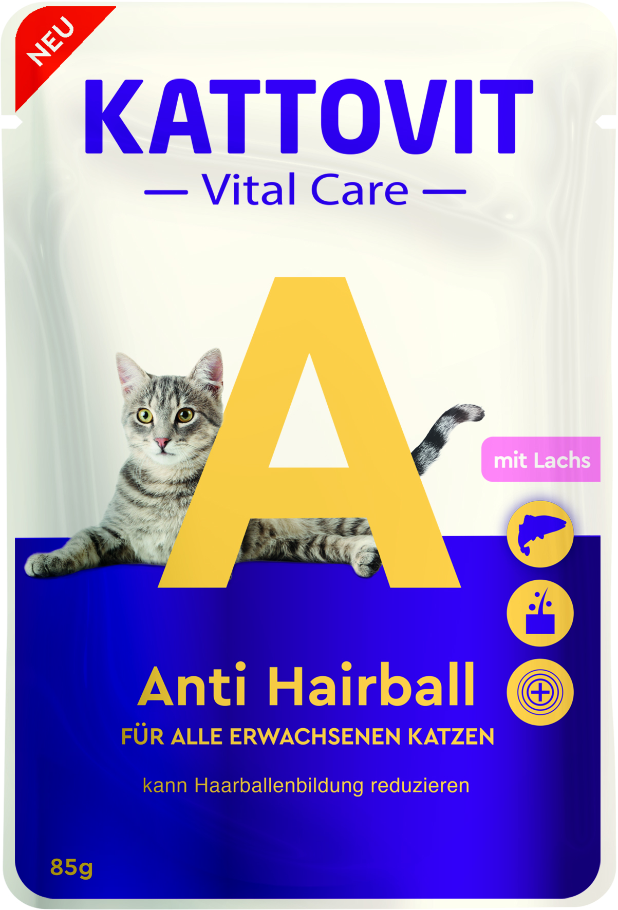 KATTOVIT Pouchbeutel Vital Care Anti Hairball 85g