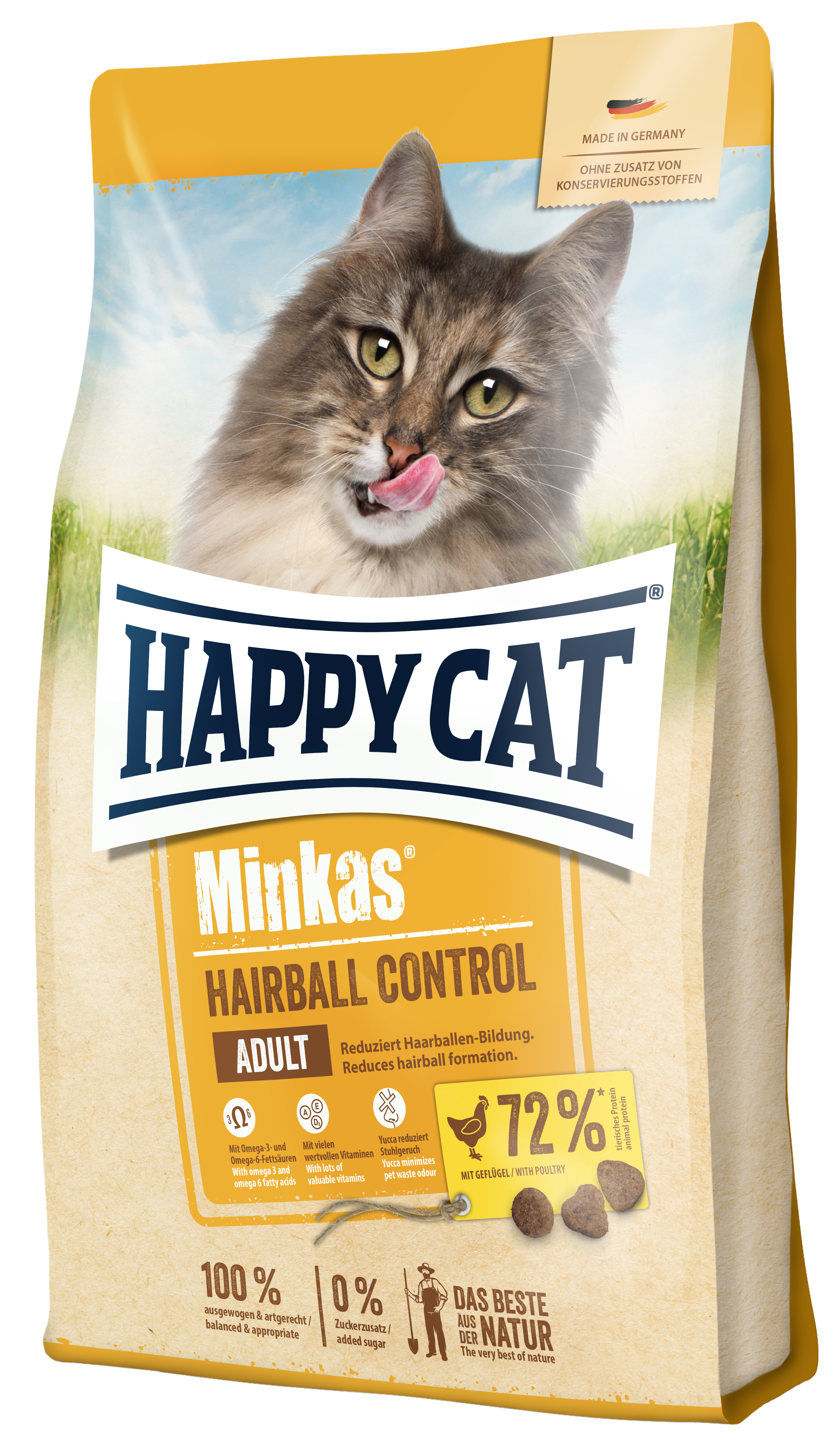 Happy Cat Minkas Hairball Control Geflügel 4kg