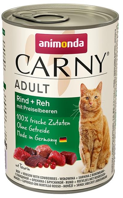 Animonda Cat  Carny Adult Rind & Reh & Preiselbeeren 400g