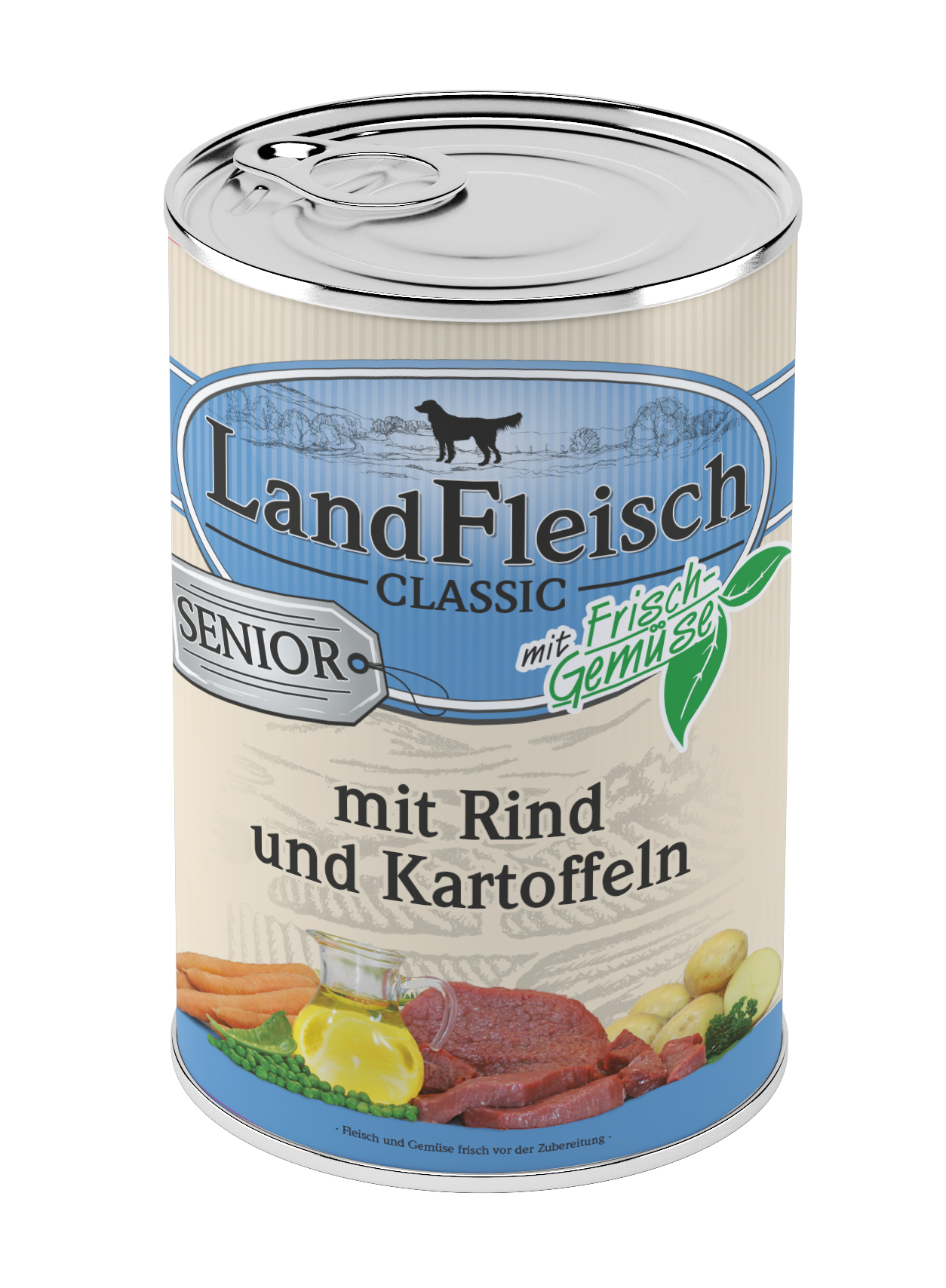 LandFleisch Classic Senior Rind & Kartoffeln mit Frischgemüse