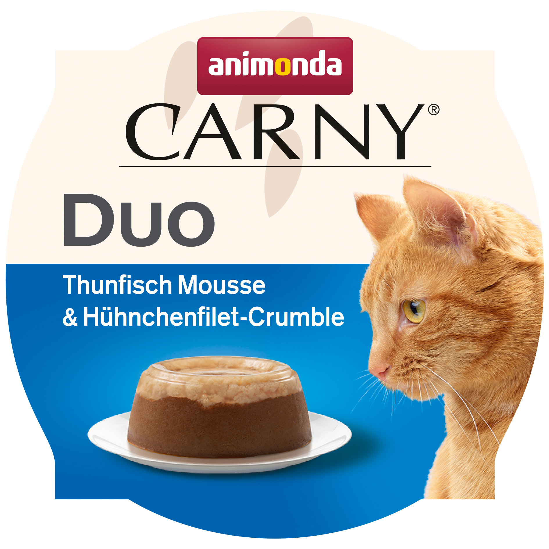 Animonda Cat Schale Carny Adult Duo Thunfisch Mousse + Hü