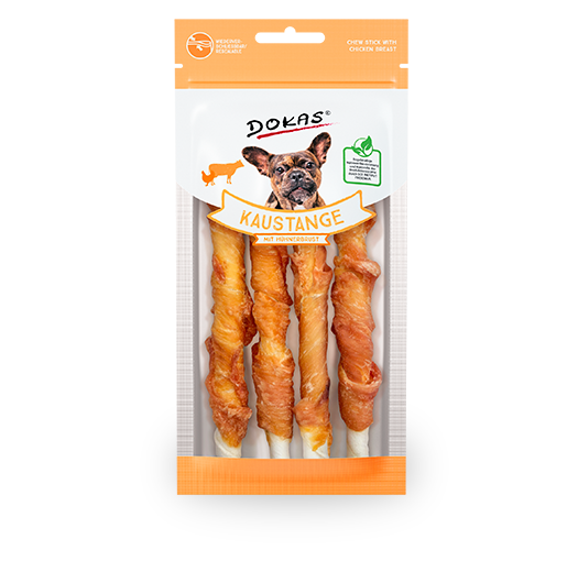Dokas Dog Snack Kaustange mit Hühnerbrust 50g
