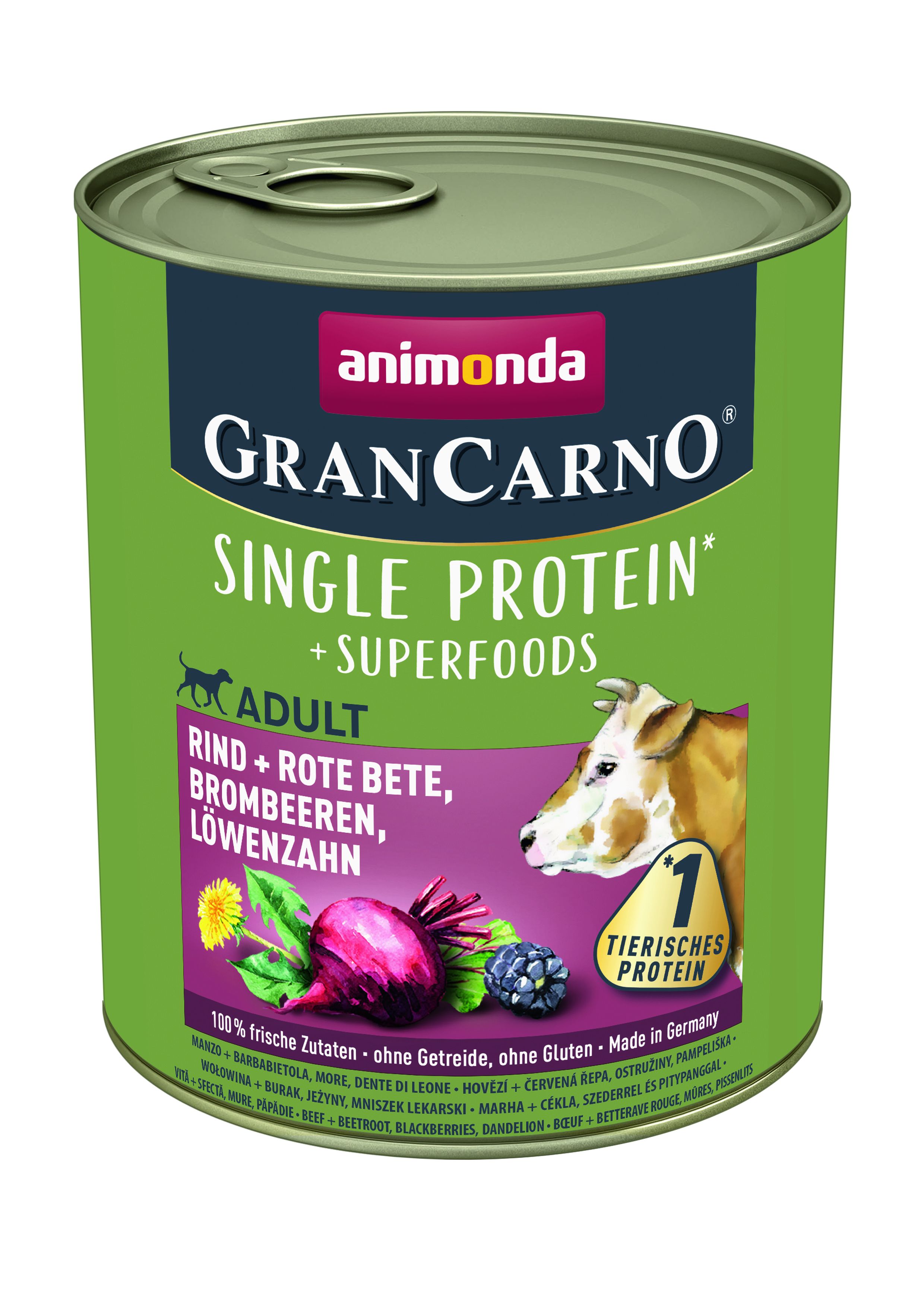 Animonda Dog Dose GranCarno Adult Superfood Rind + Rote B