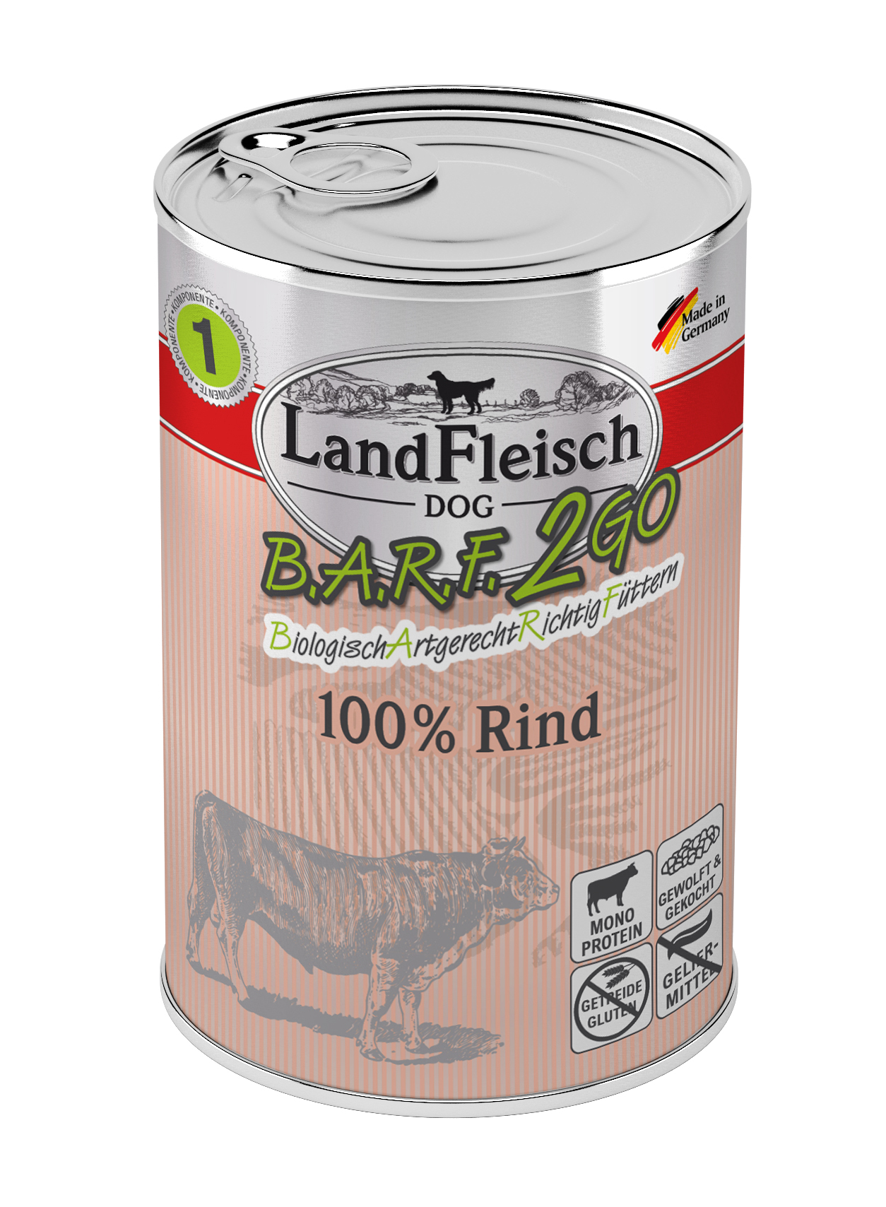 LandFleisch B.A.R.F.2GO 100% vom Rind 400g