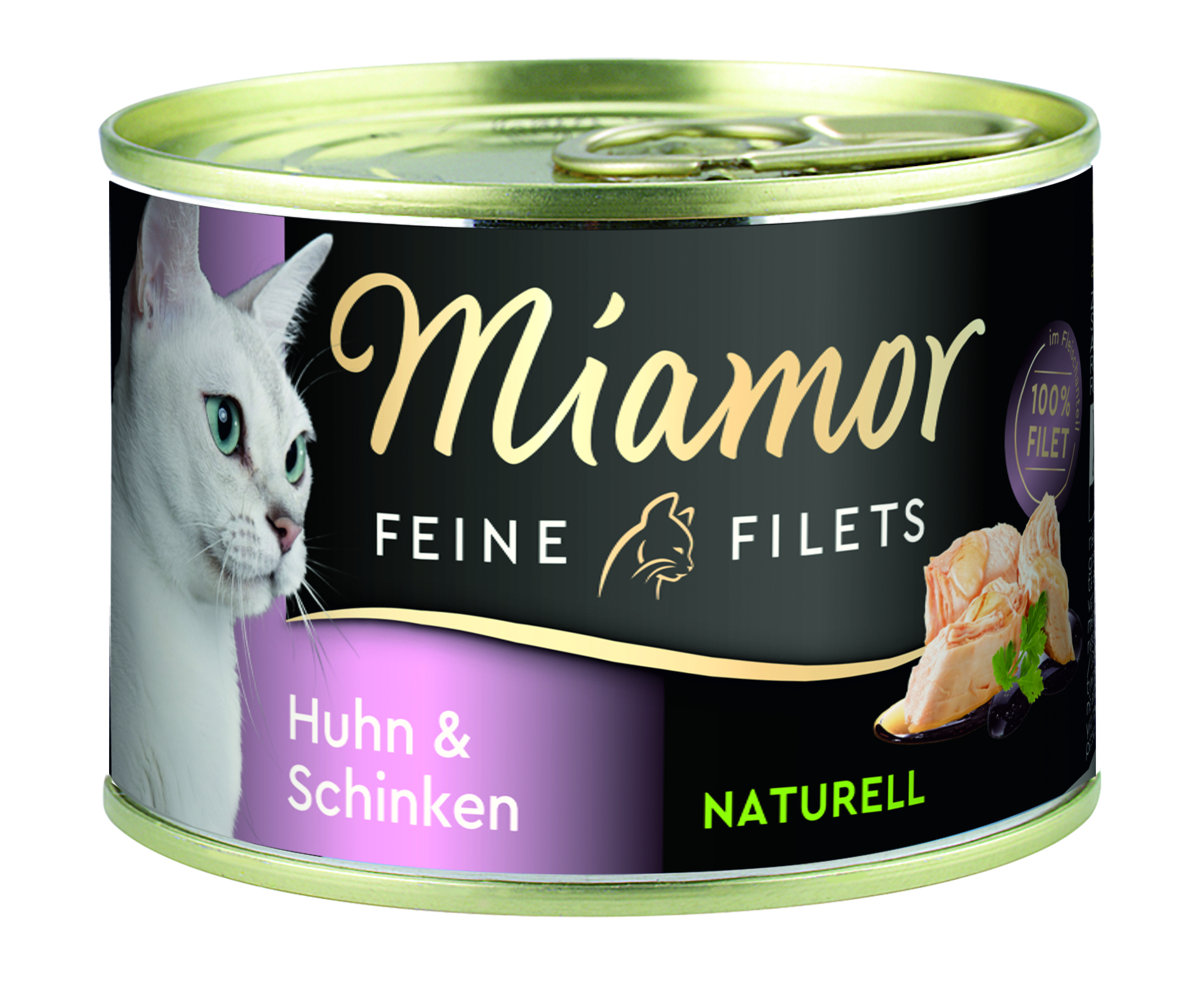 Miamor Feine Filets Naturell Huhn & Schinken 156g